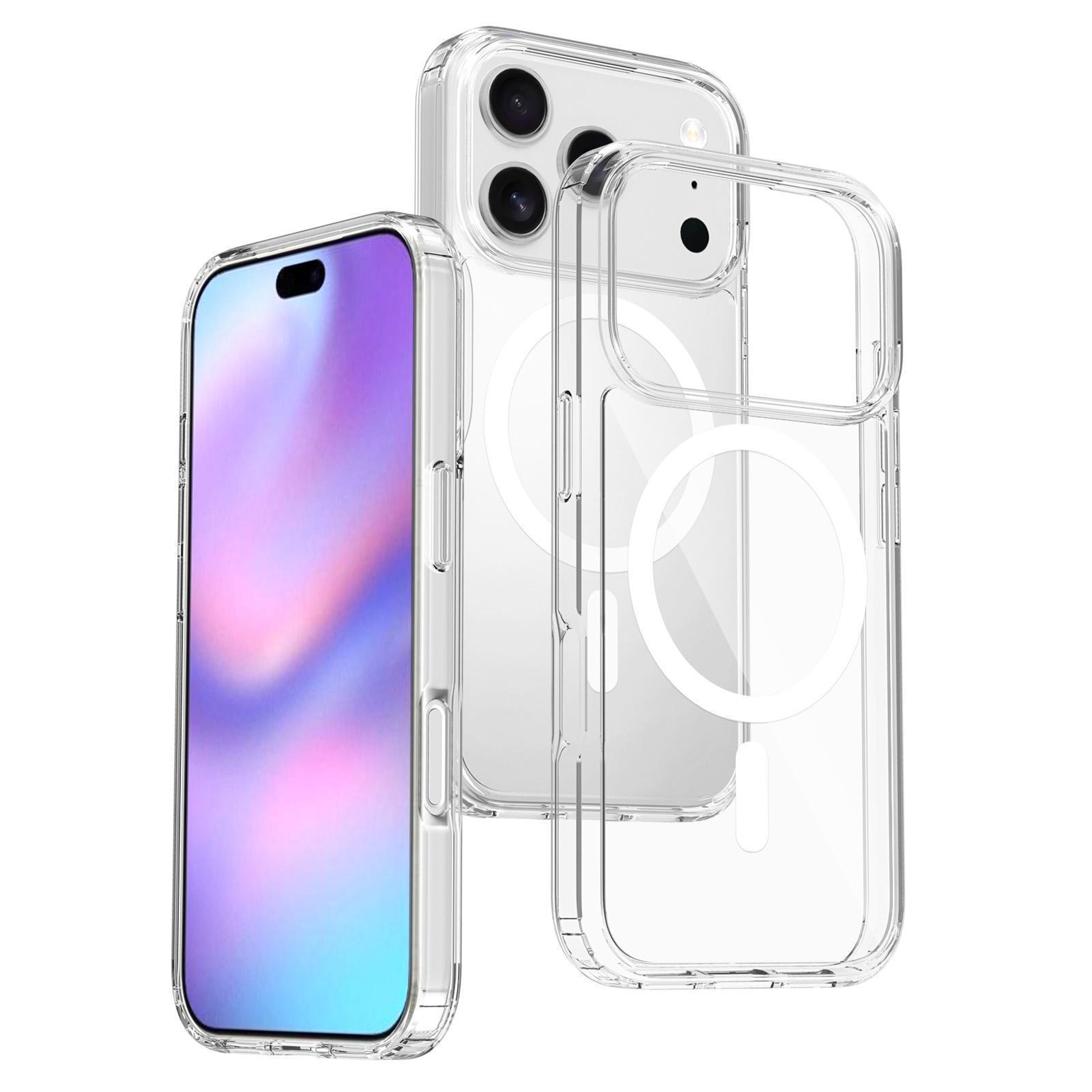iPhone 18 Pro Clear MagSafe Case with Scratchproof Hybrid TPU PC Protection – view 1