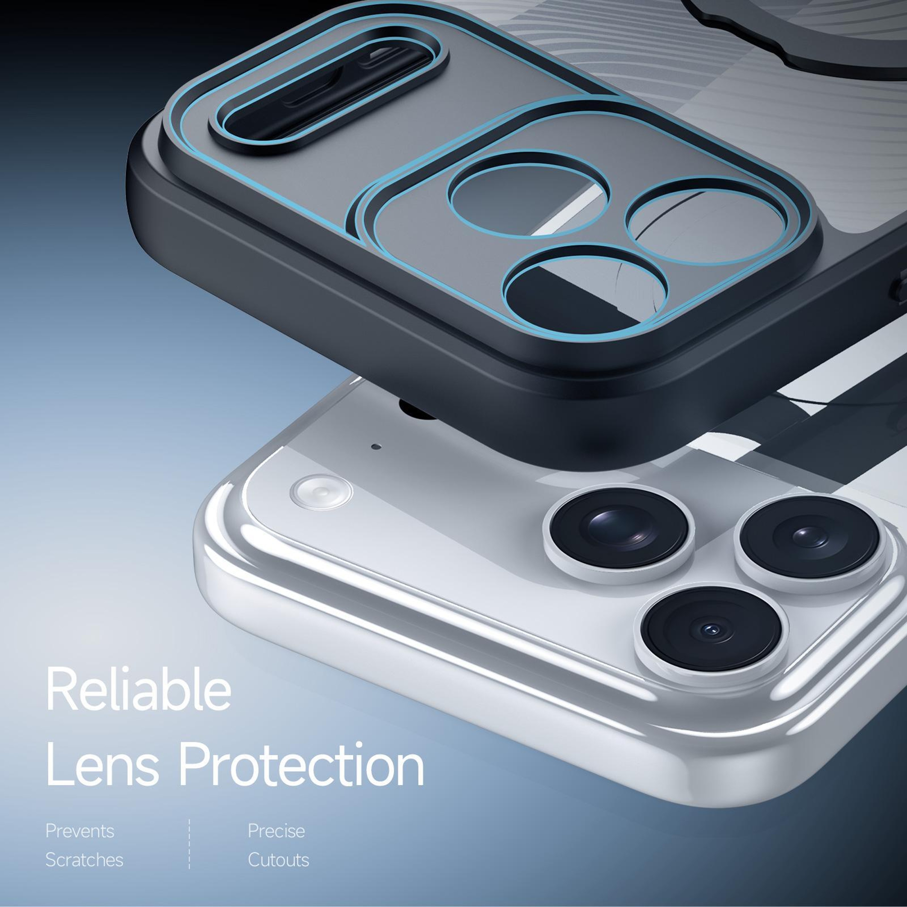 iPhone 18 Pro MagSafe Case with Ring Holder, Frosted Shockproof Black – view 6