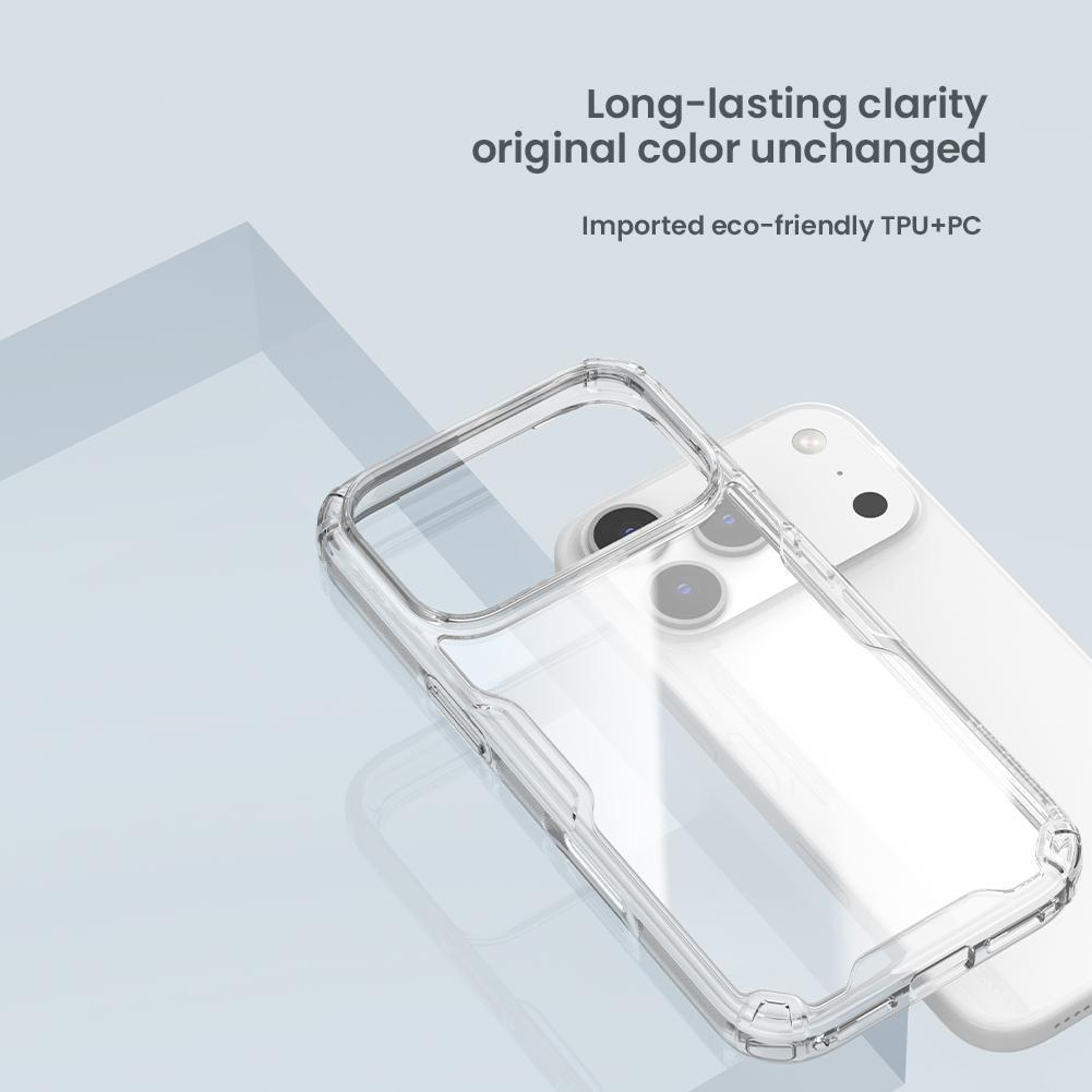 NILLKIN Ultra Clear IPhone 18 Pro Max Case With PC And TPU Protection  White 5