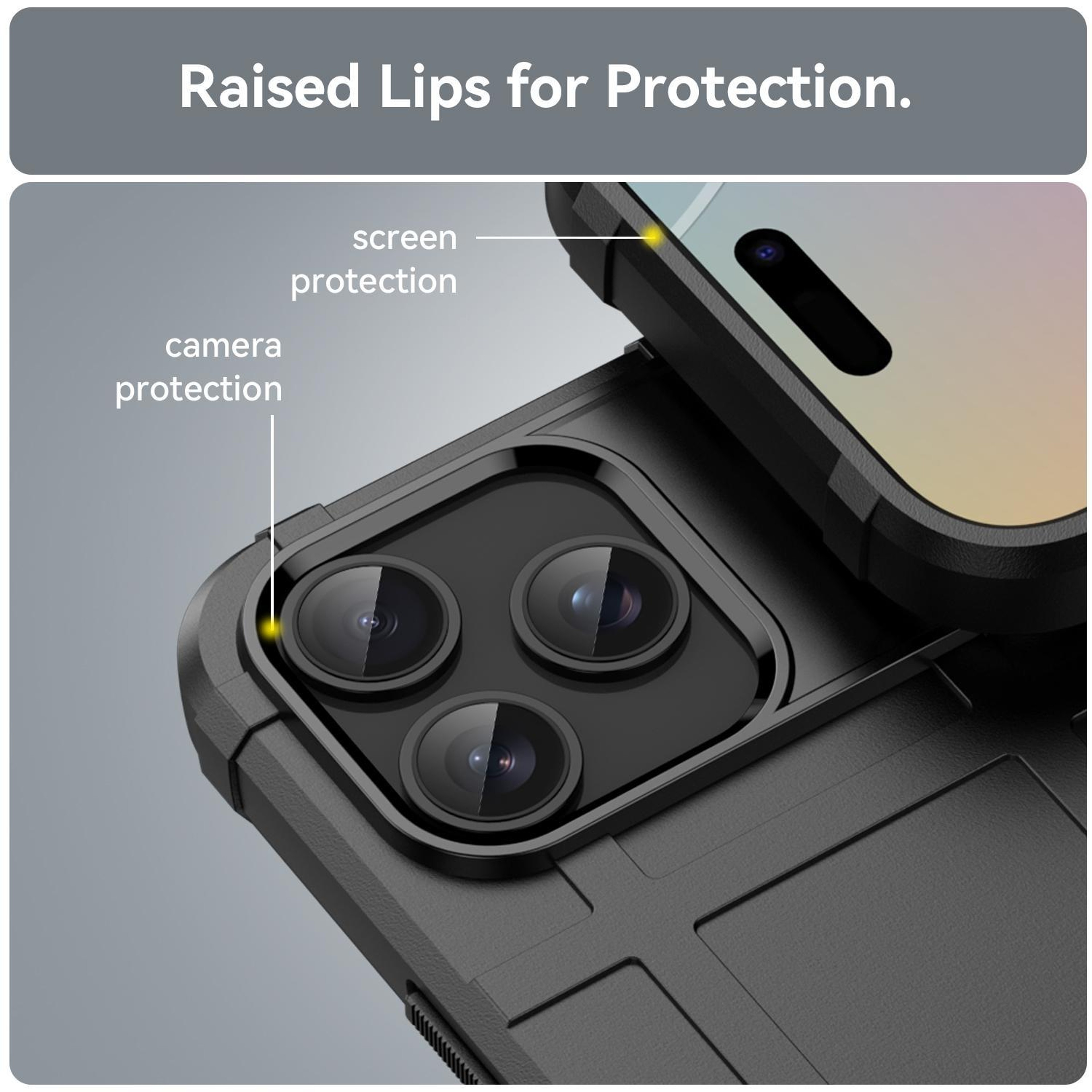 IPhone 18 Pro Full Coverage Shockproof TPU Case  Slim Black Protective Cover 5