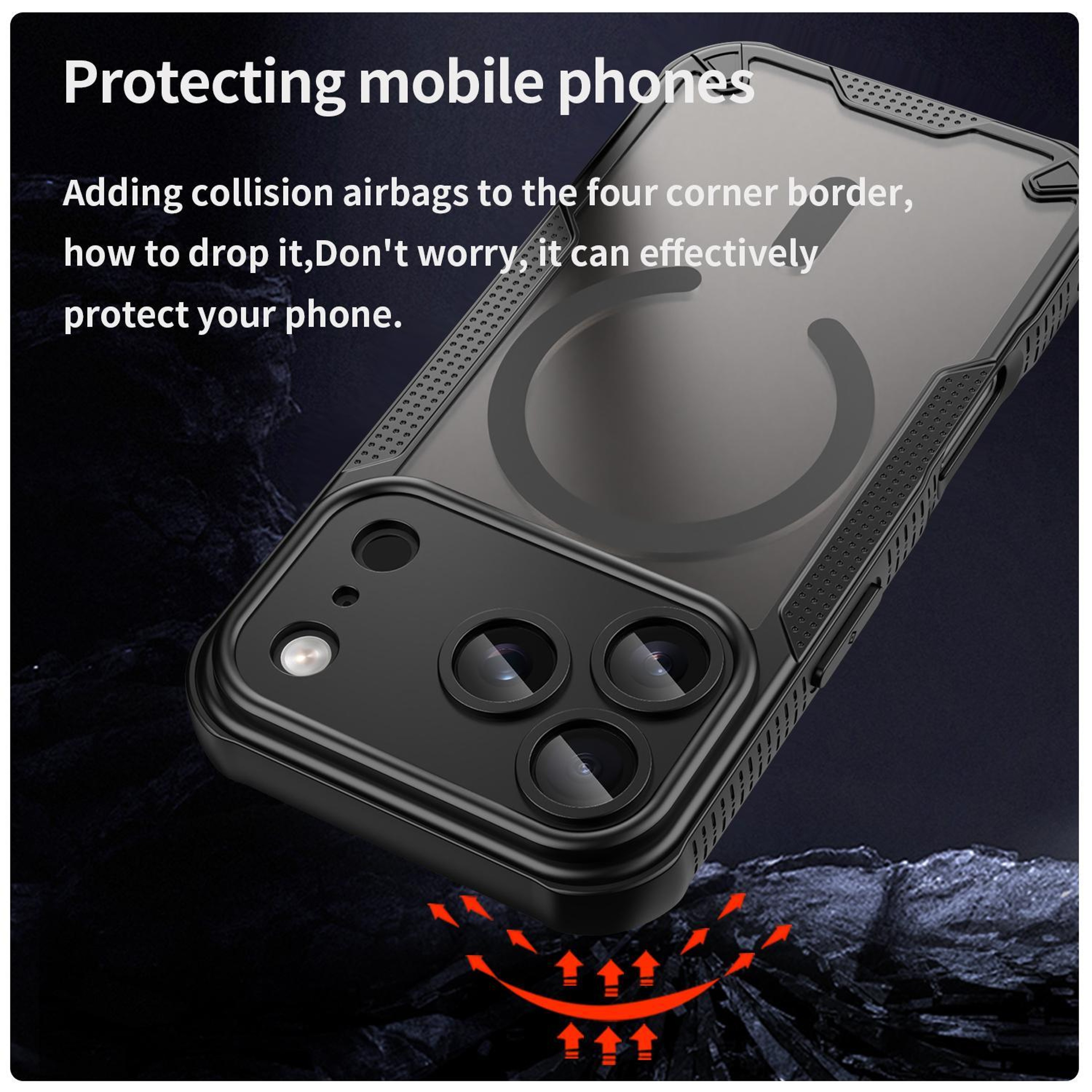 IPhone 18 Pro MagSafe Case With Slim PC TPU Armor Protection 3