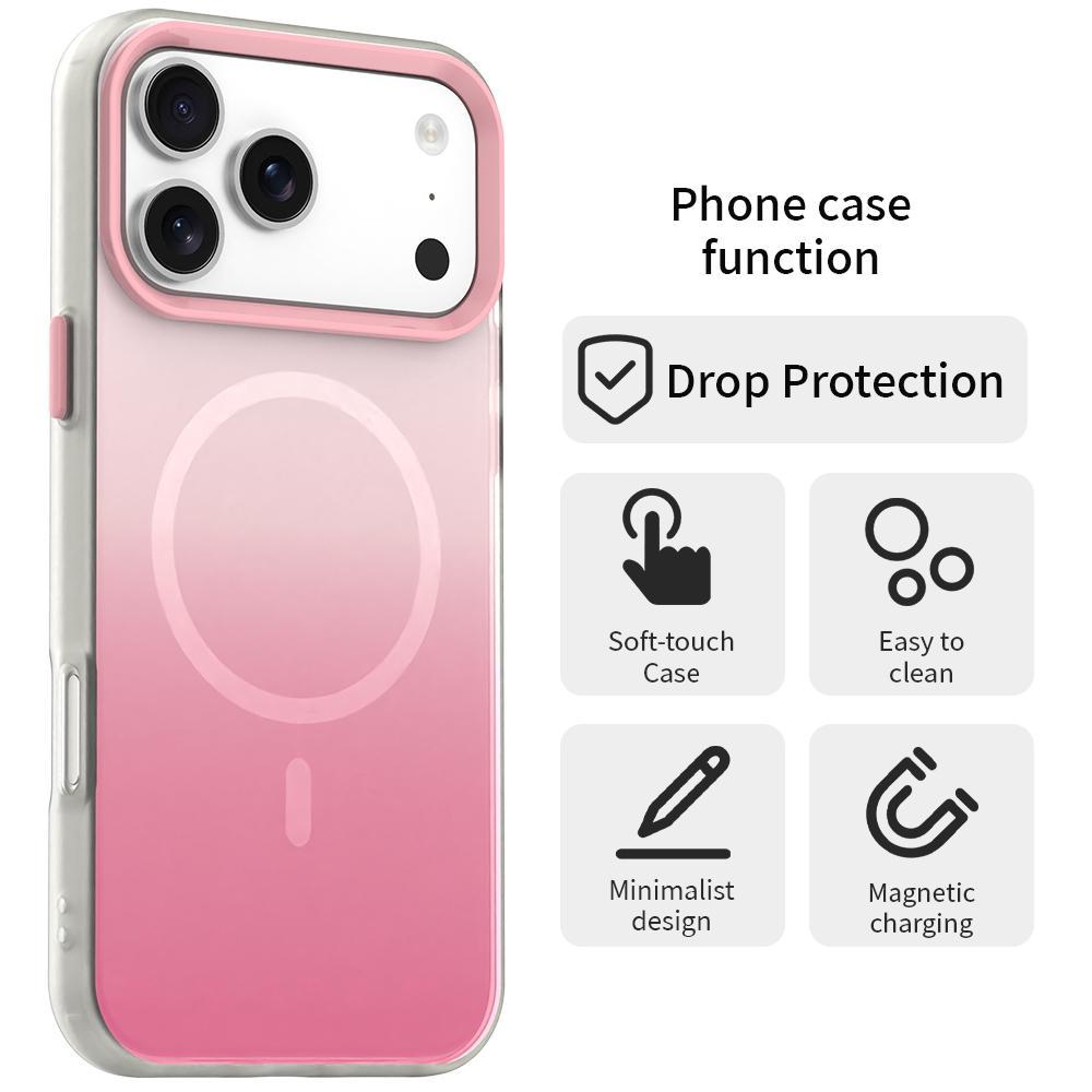 IPhone 18 Pro Max Magnetic Gradient Hybrid Protective Case 1