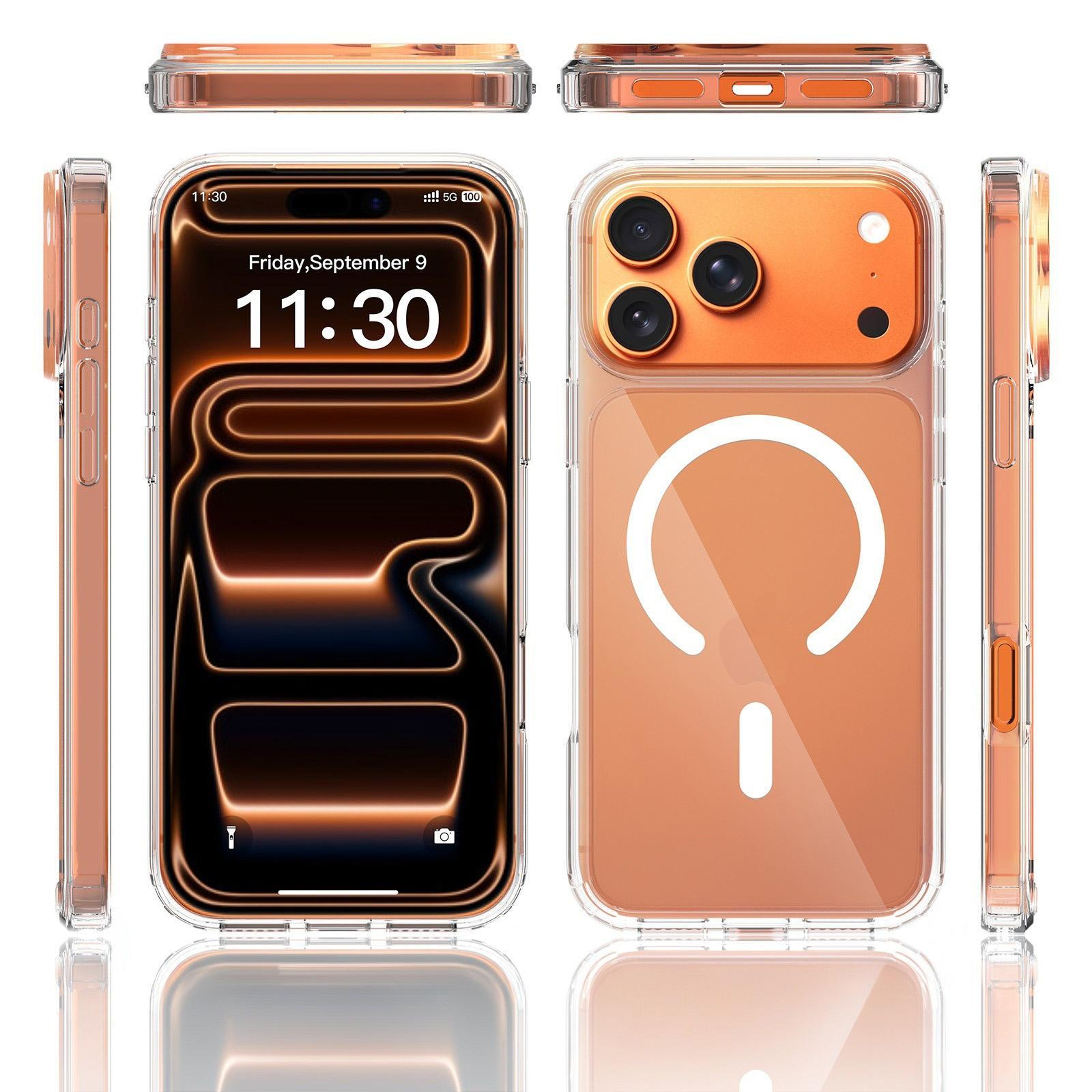 iPhone 18 Pro Max Case 2.0mm Clear Magnetic Acrylic Scratch-Resistant Cover – view 2