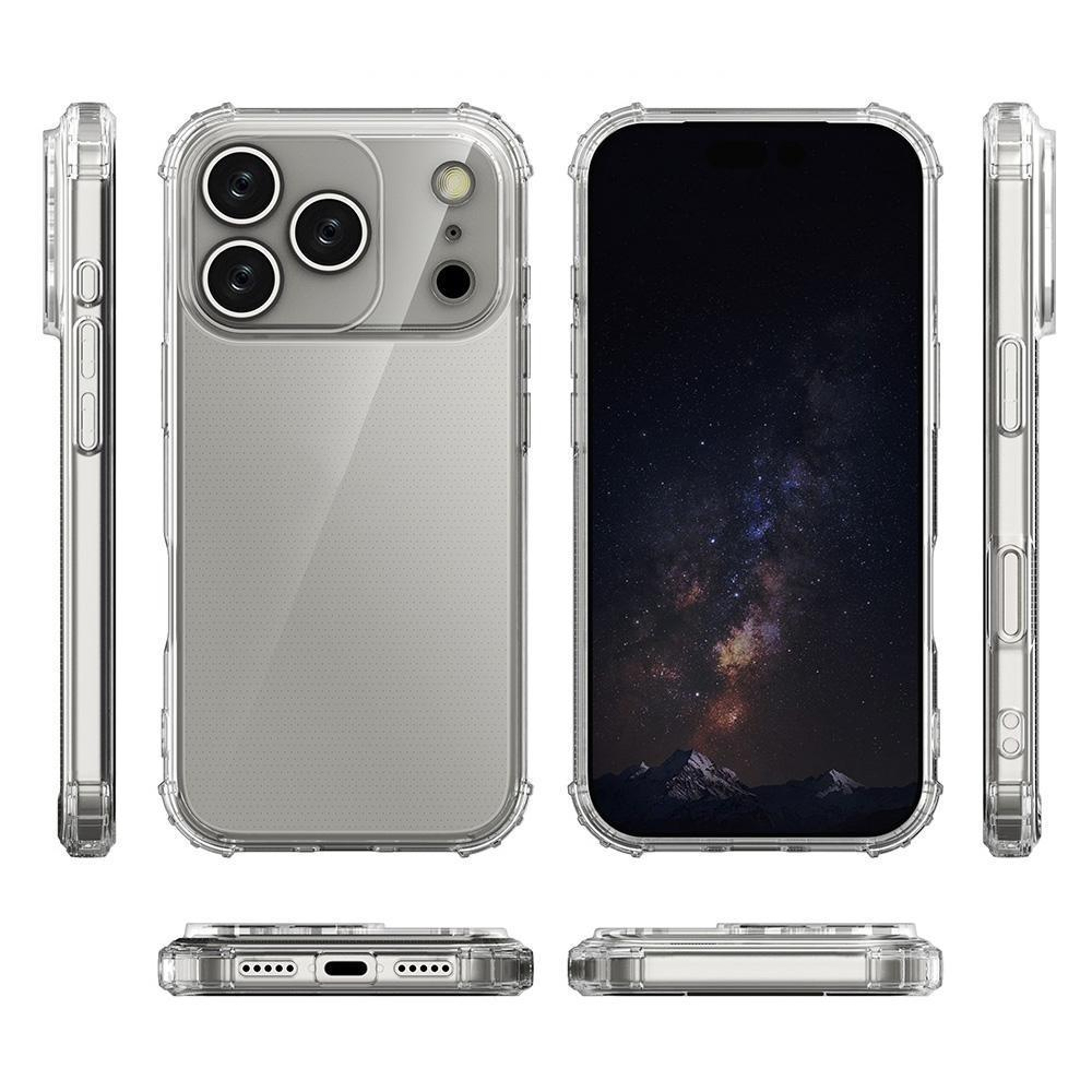 Clear iPhone 18 Pro Max Case with Four-Corner Shockproof TPU Protection – view 5