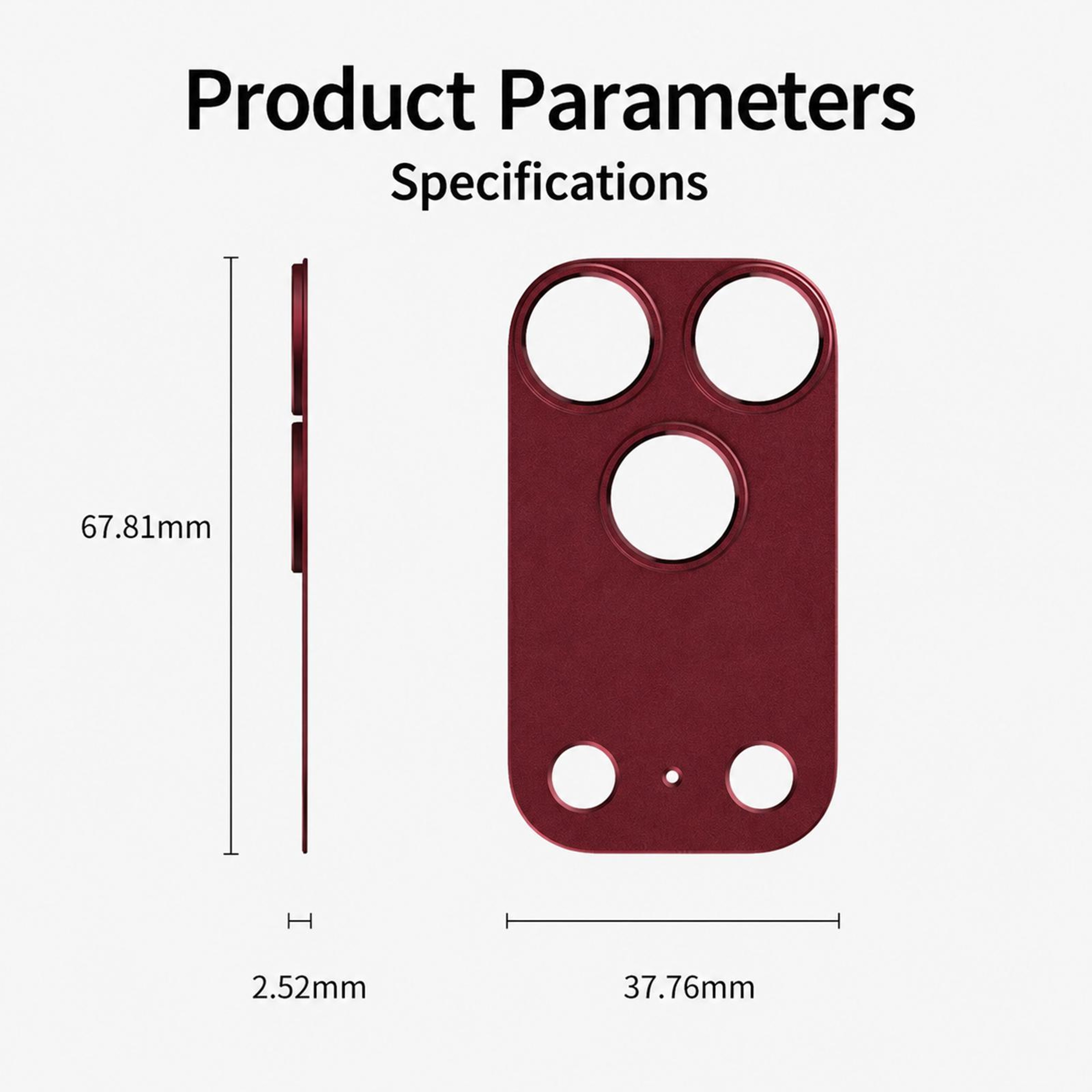 IPhone 18 Pro Hollow Camera Lens Protector With Aluminum Alloy AntiScratch Protection 5