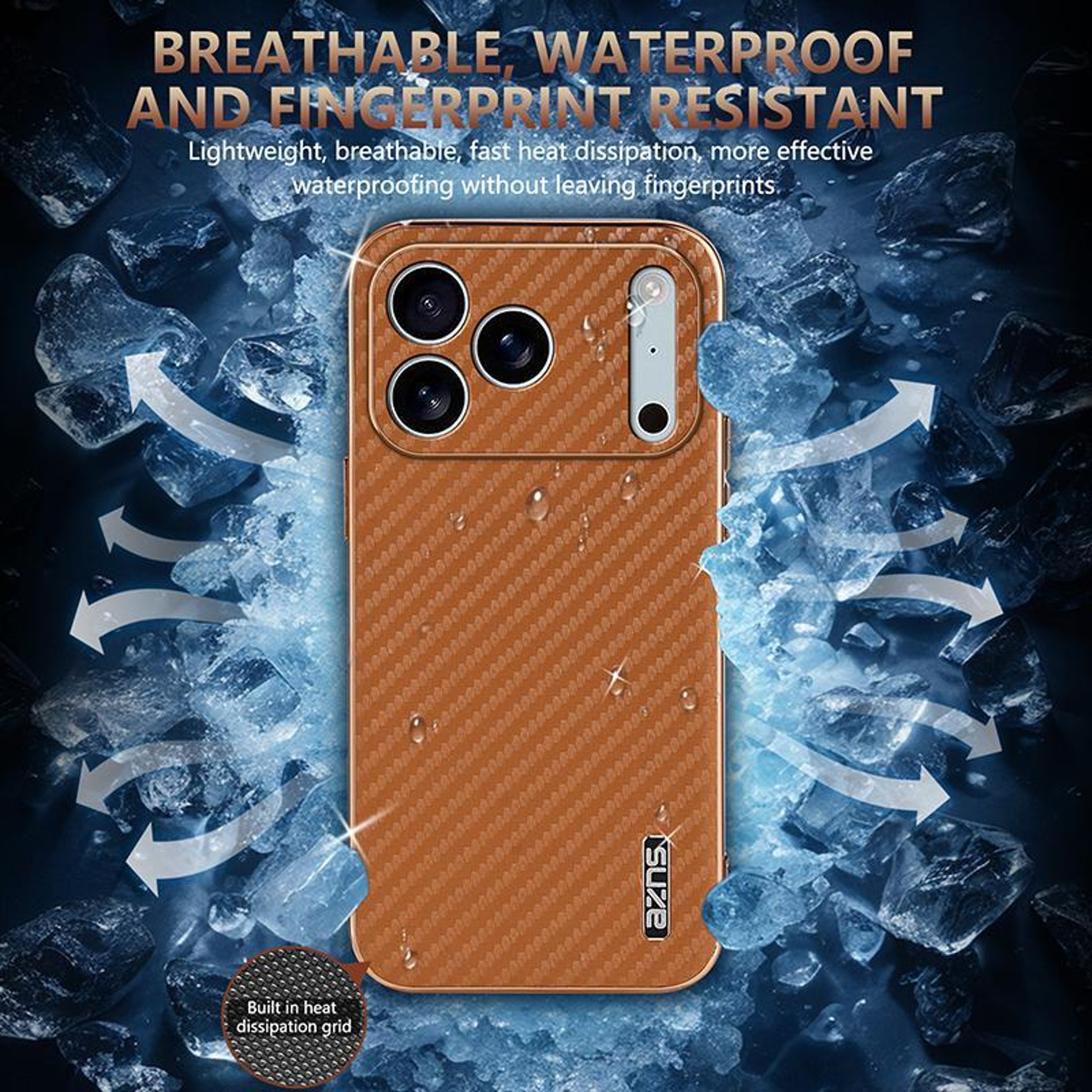 Carbon Fiber IPhone 18 Pro Case With Electroplated Edge And Shock Protection 5