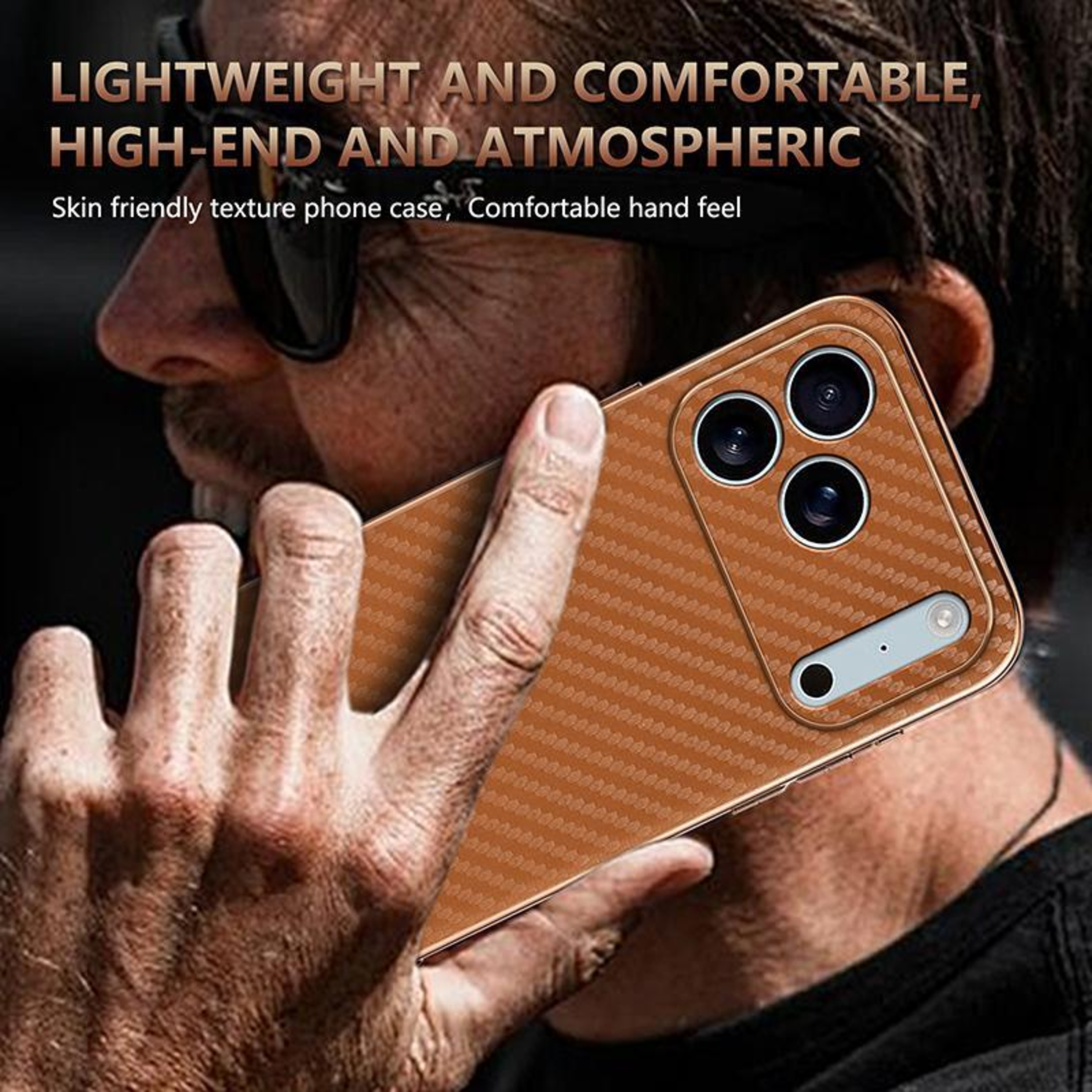 Carbon Fiber IPhone 18 Pro Case With Electroplated Edge And Shock Protection 7