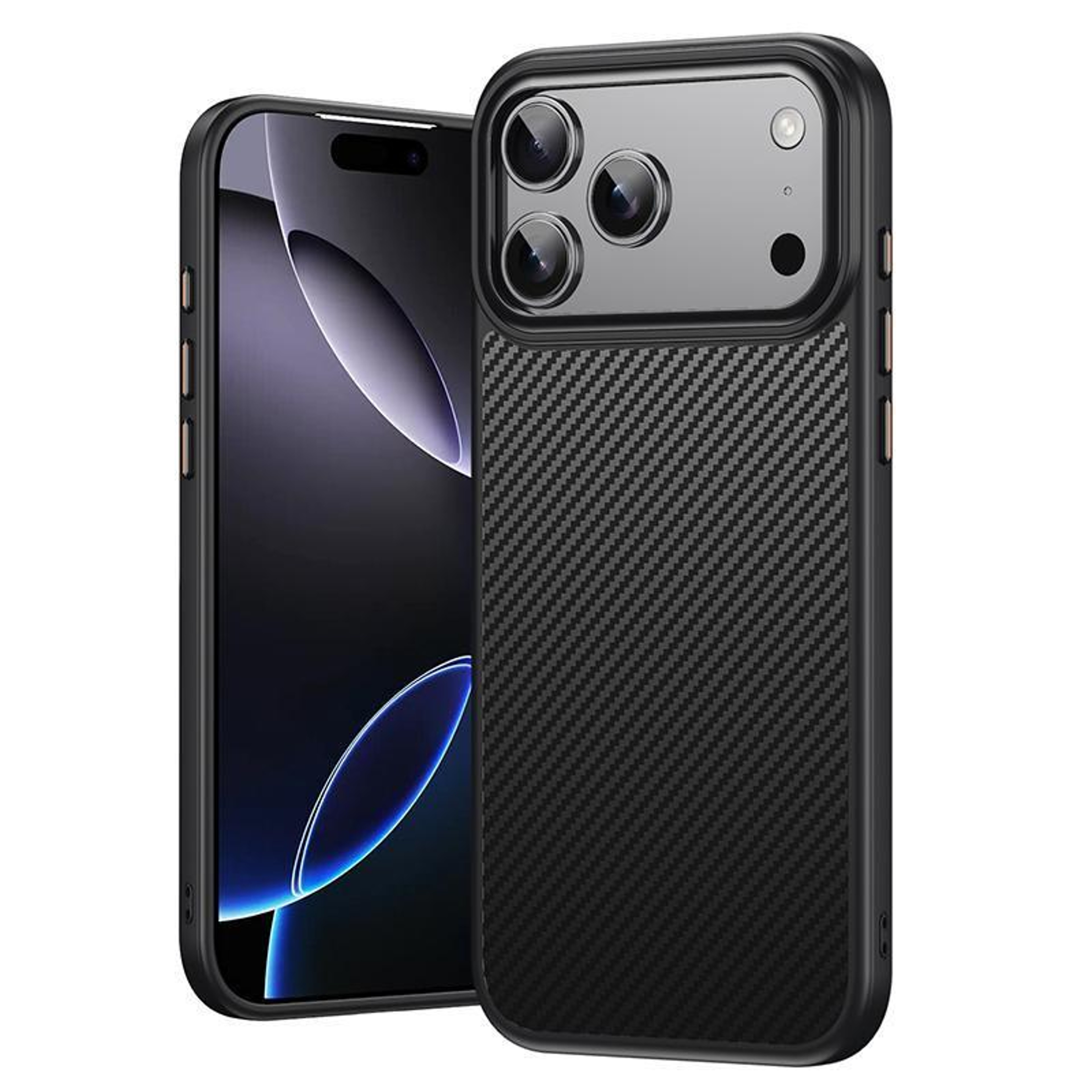 iPhone 18 Pro Magnetic Shockproof Case with Kevlar Texture and Aluminum Alloy Frame – view 1