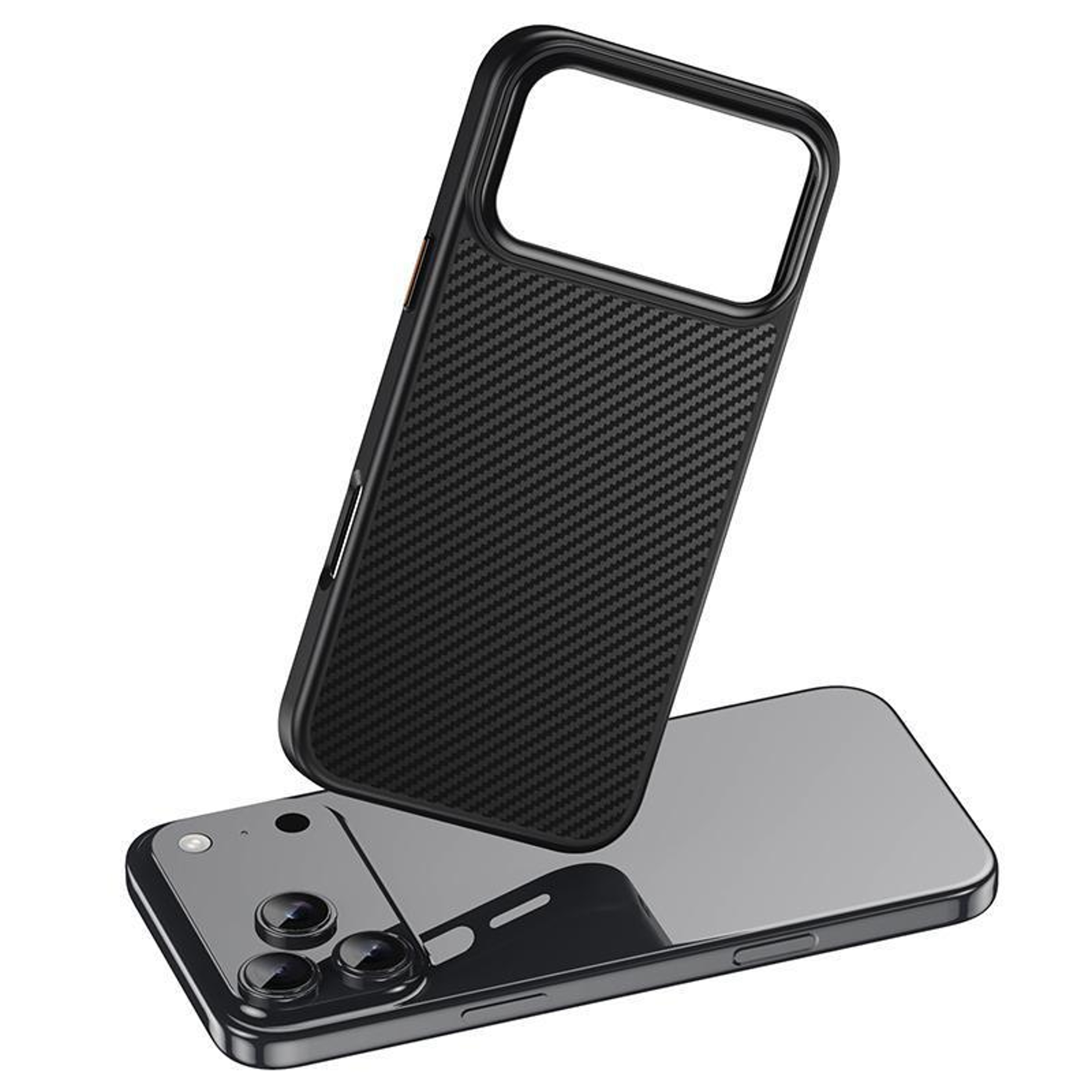 iPhone 18 Pro Magnetic Shockproof Case with Kevlar Texture and Aluminum Alloy Frame – view 3