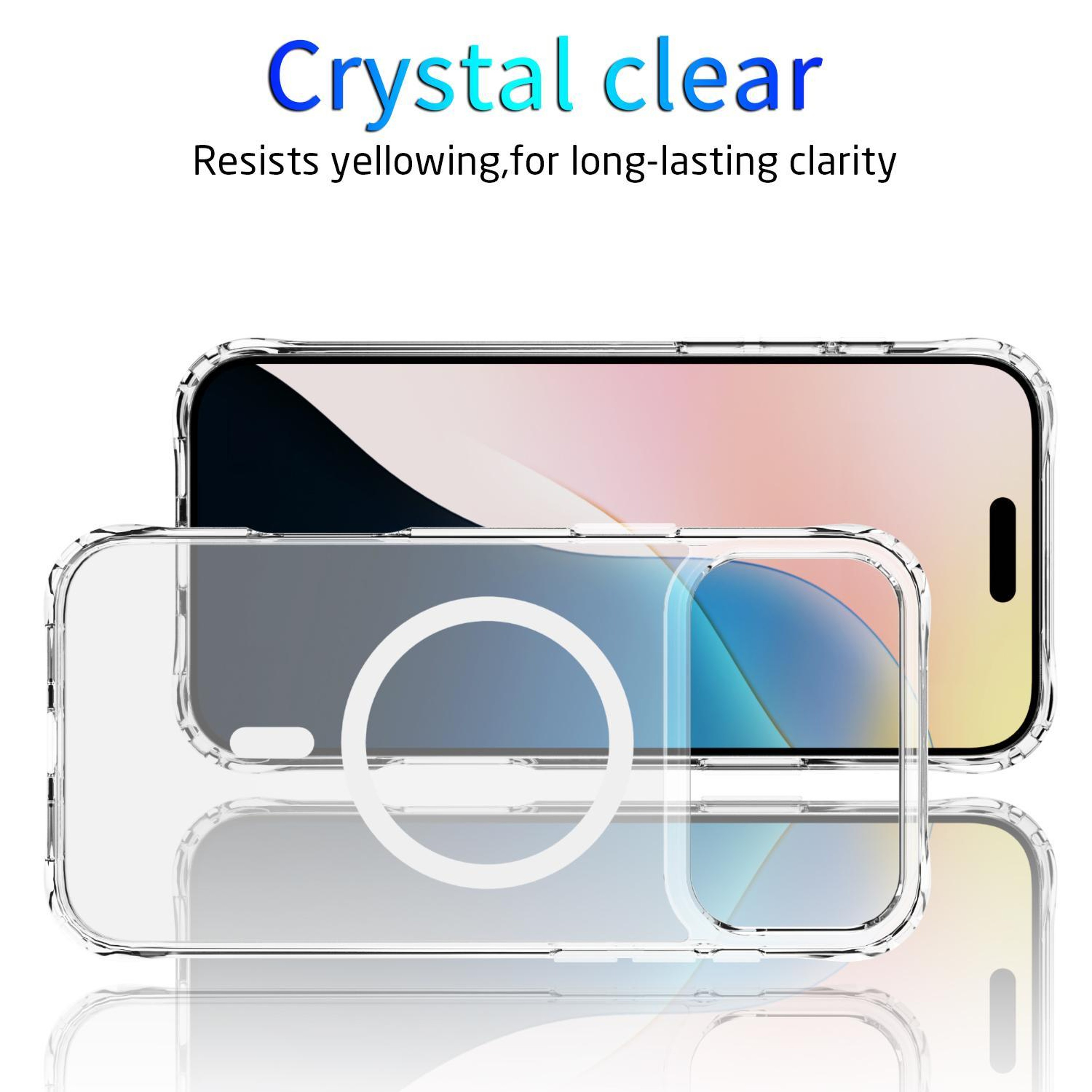 iPhone 18 Pro Clear MagSafe Case with Air-Cushion Corner Protection – view 2