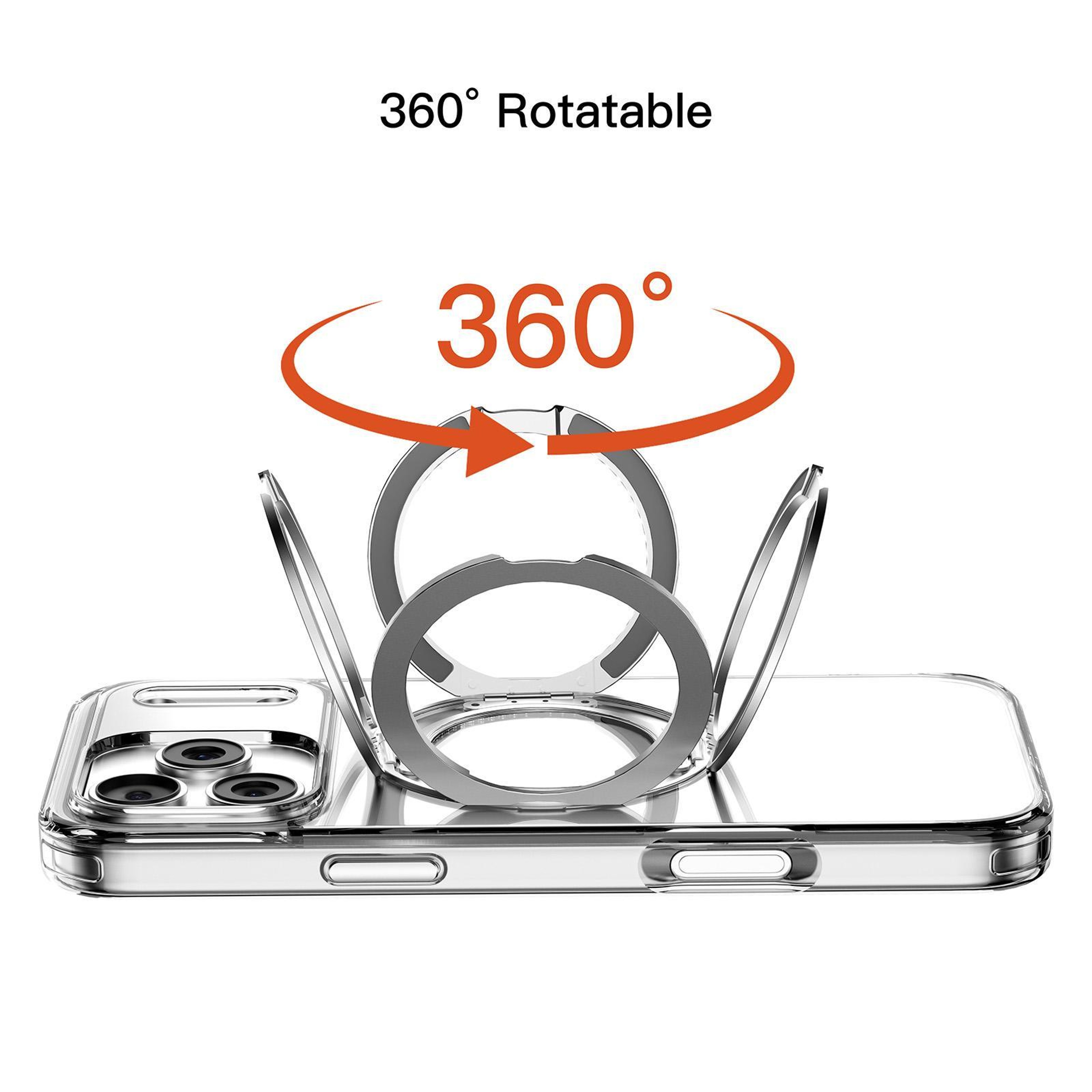 Mutural iPhone 18 Pro Max Case with MagSafe Case Charging and 360° Rotating Stand – view 6