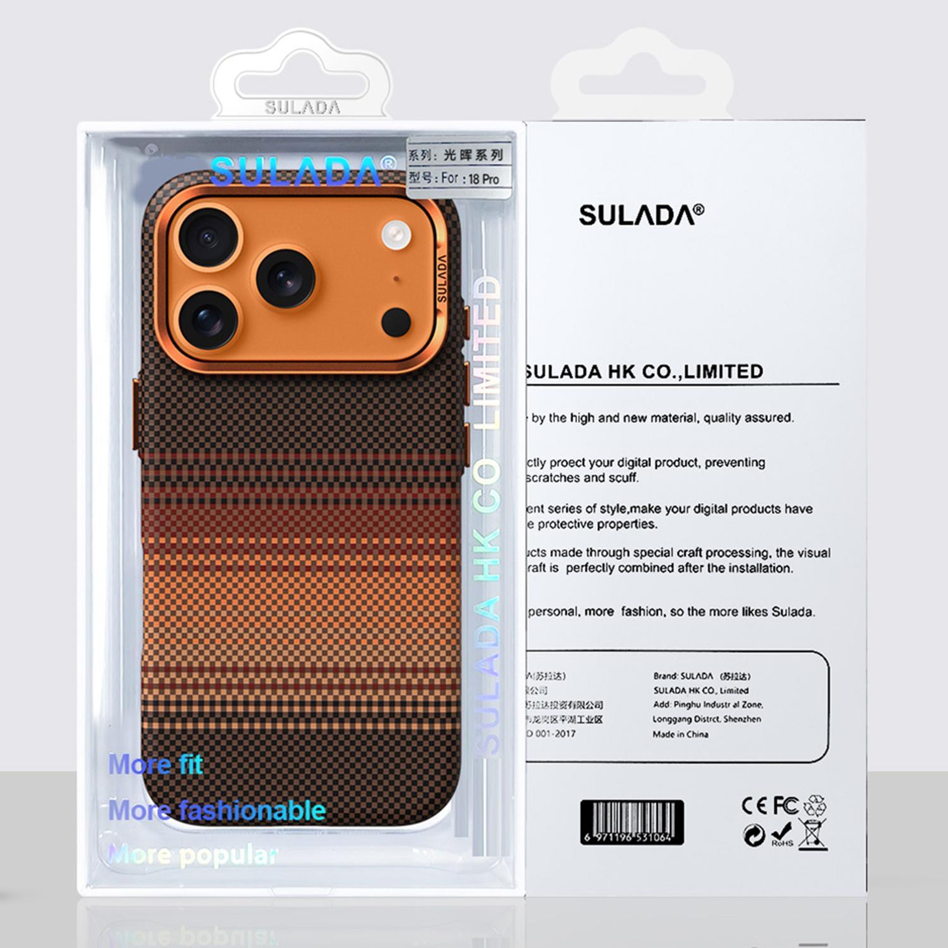 SULADA IPhone 18 Pro Case With Kevlar Woven Leather And Magnetic Charging Case Design 9