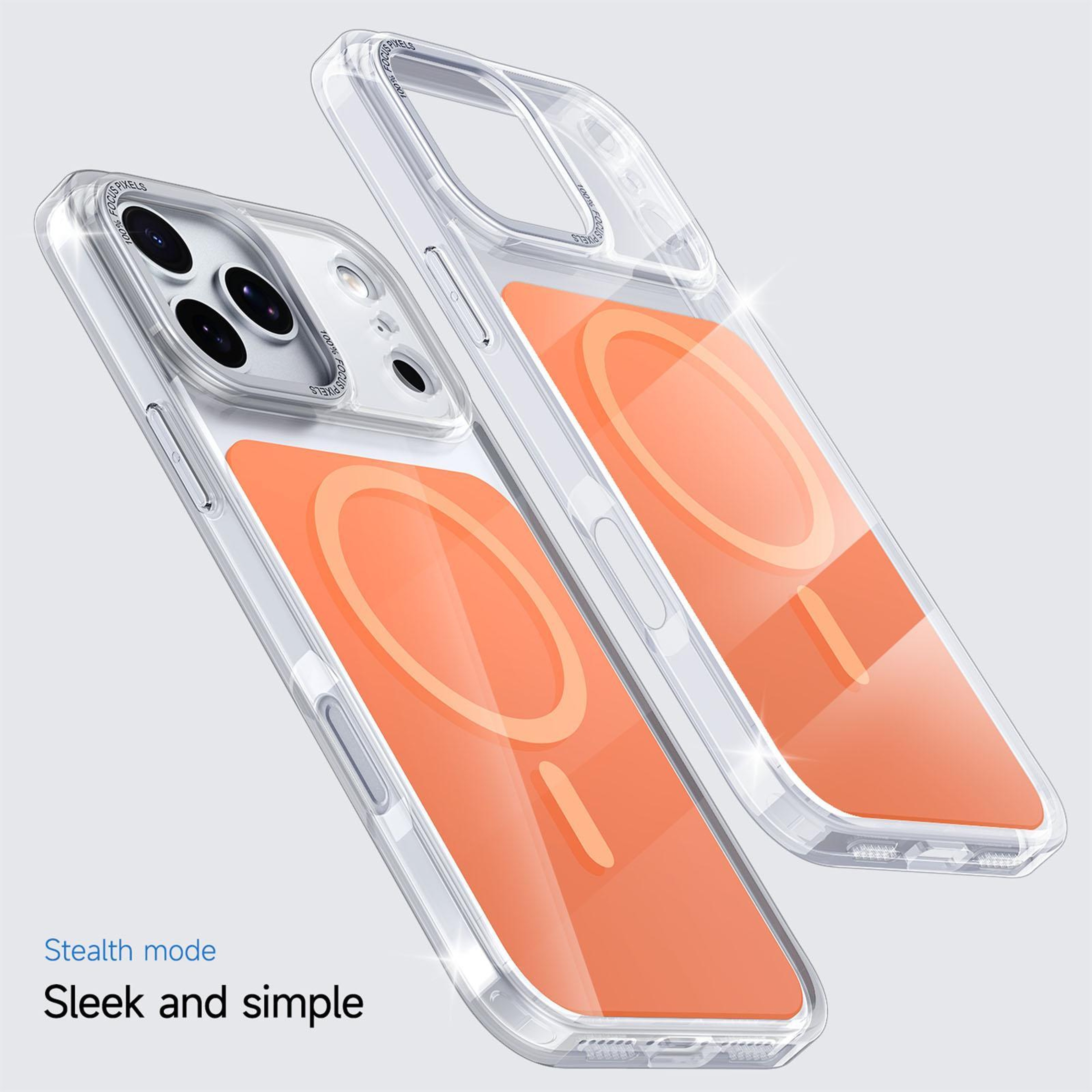 Kalebol IPhone 18 Pro Max MagSafe Clear Magnetic Case With N52 Magnet  Metal Camera Guard 5