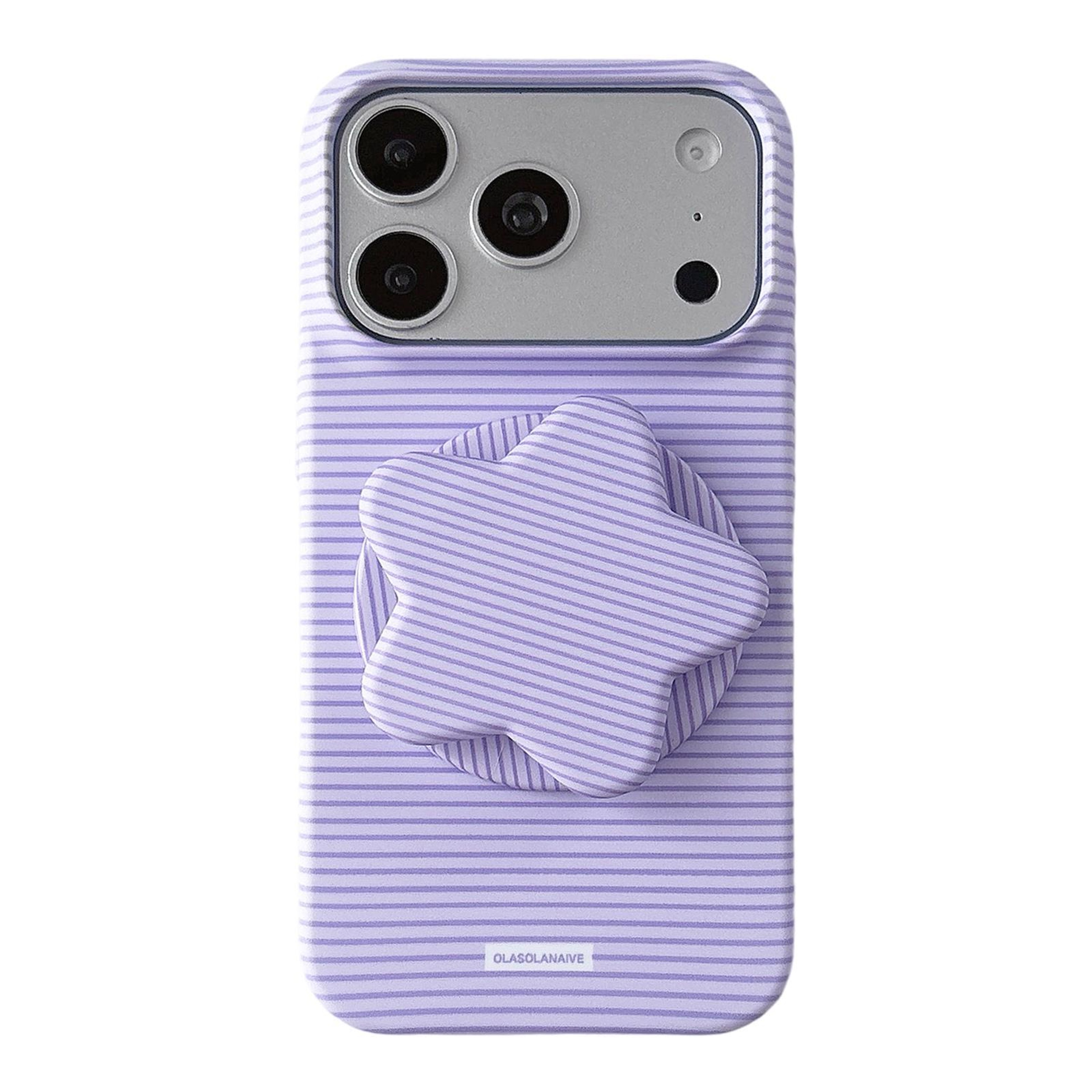 Macaron Striped IPhone 18 Pro Max Case With 360 Star Stand And Full Coverage Protection 0