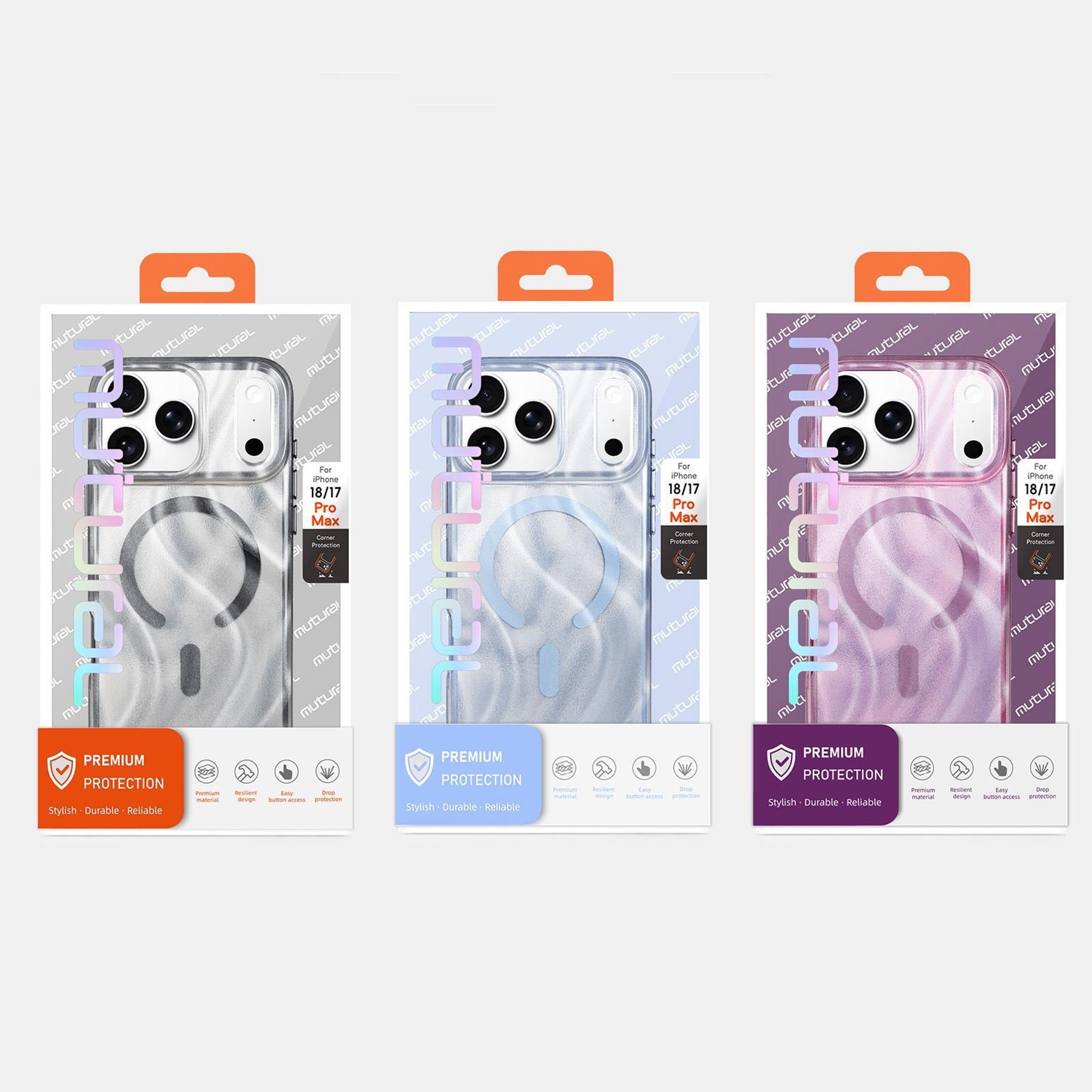 Mutural Glow Desert Magnetic IPhone 18 Pro Case With PC TPU Hybrid Protection 6