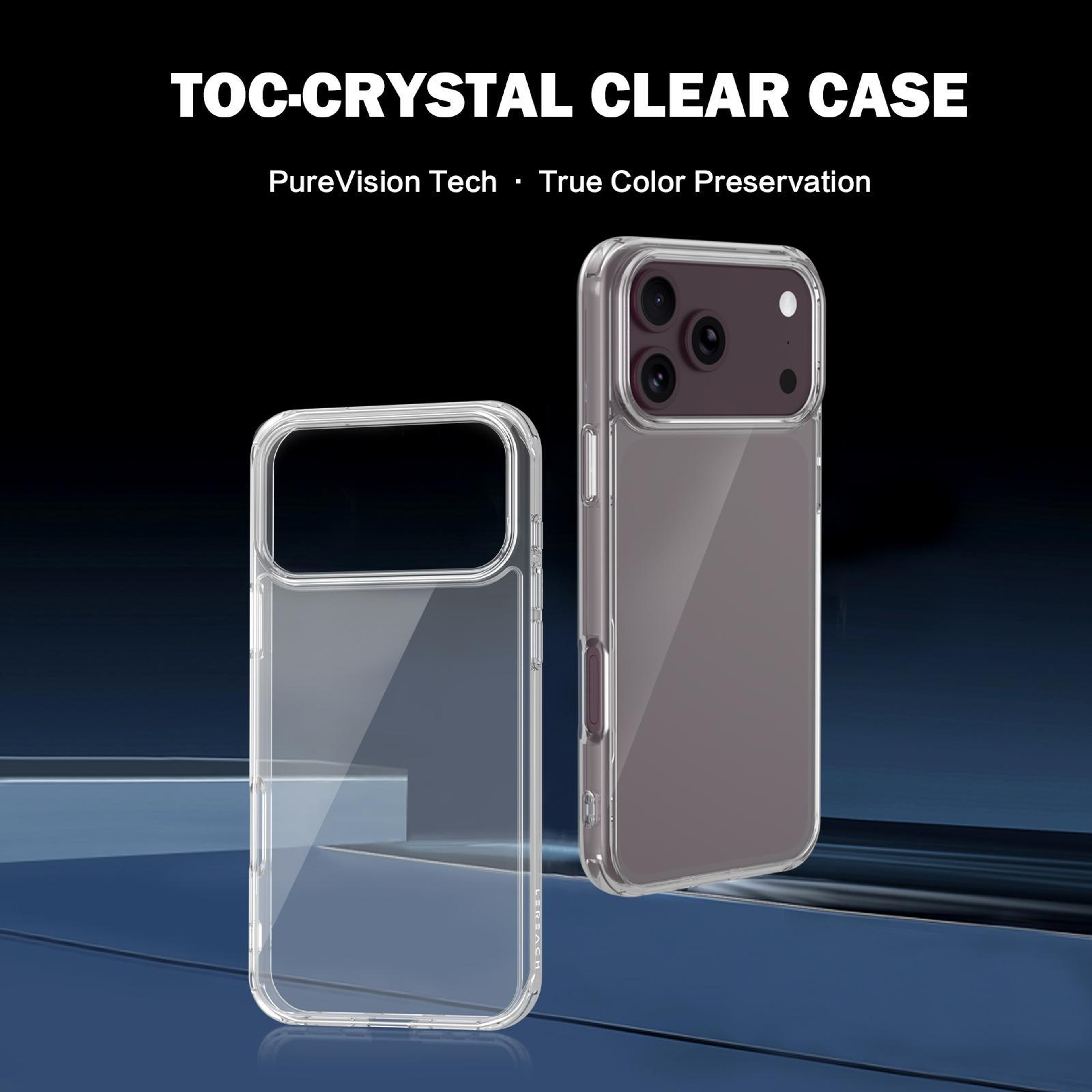 LeReach iPhone 18 Pro Max Clear Shockproof Case with Reinforced Corner Protection – view 6
