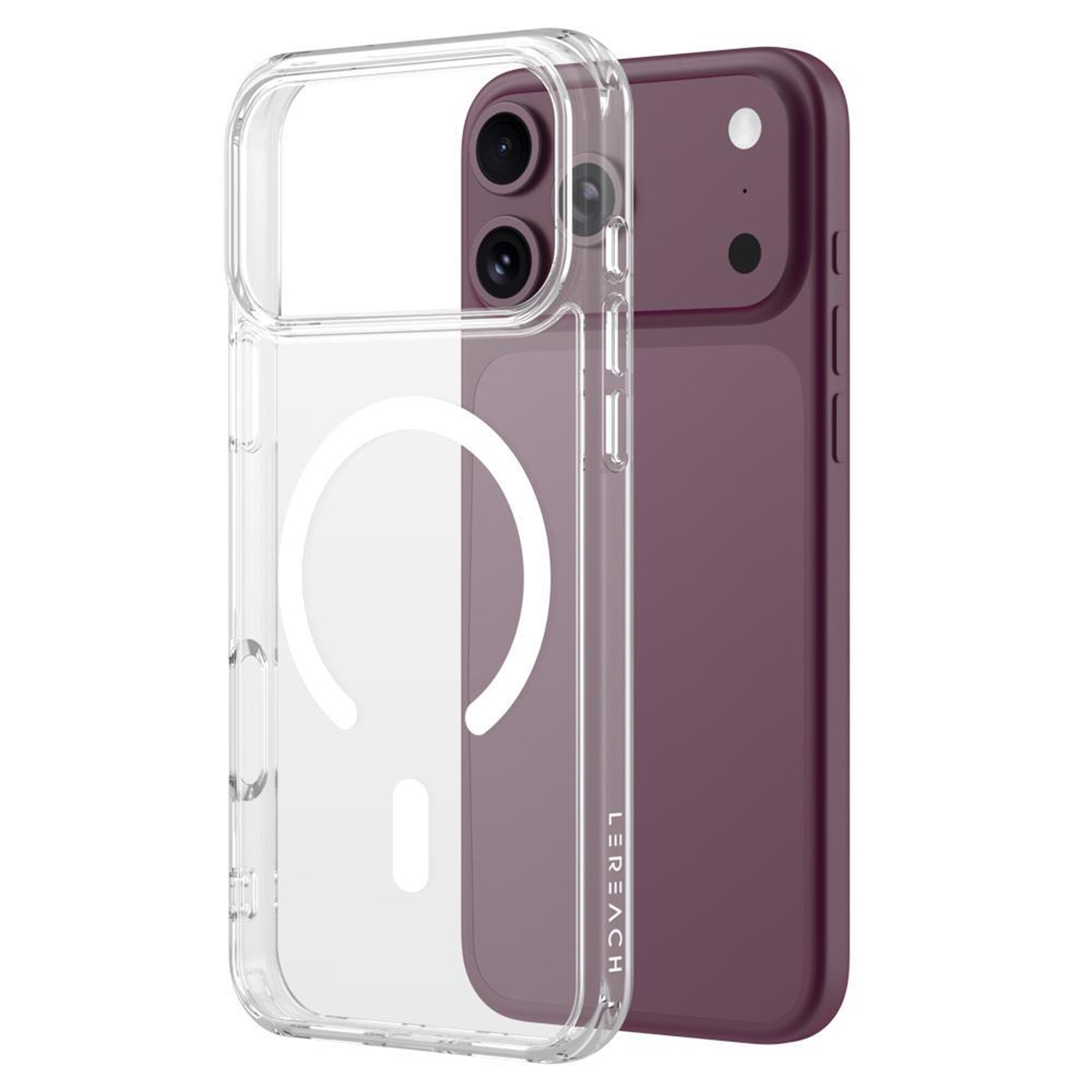 LeReach TOC iPhone 18 Pro Max Case Clear Magnetic Shockproof Slim Armor – view 1