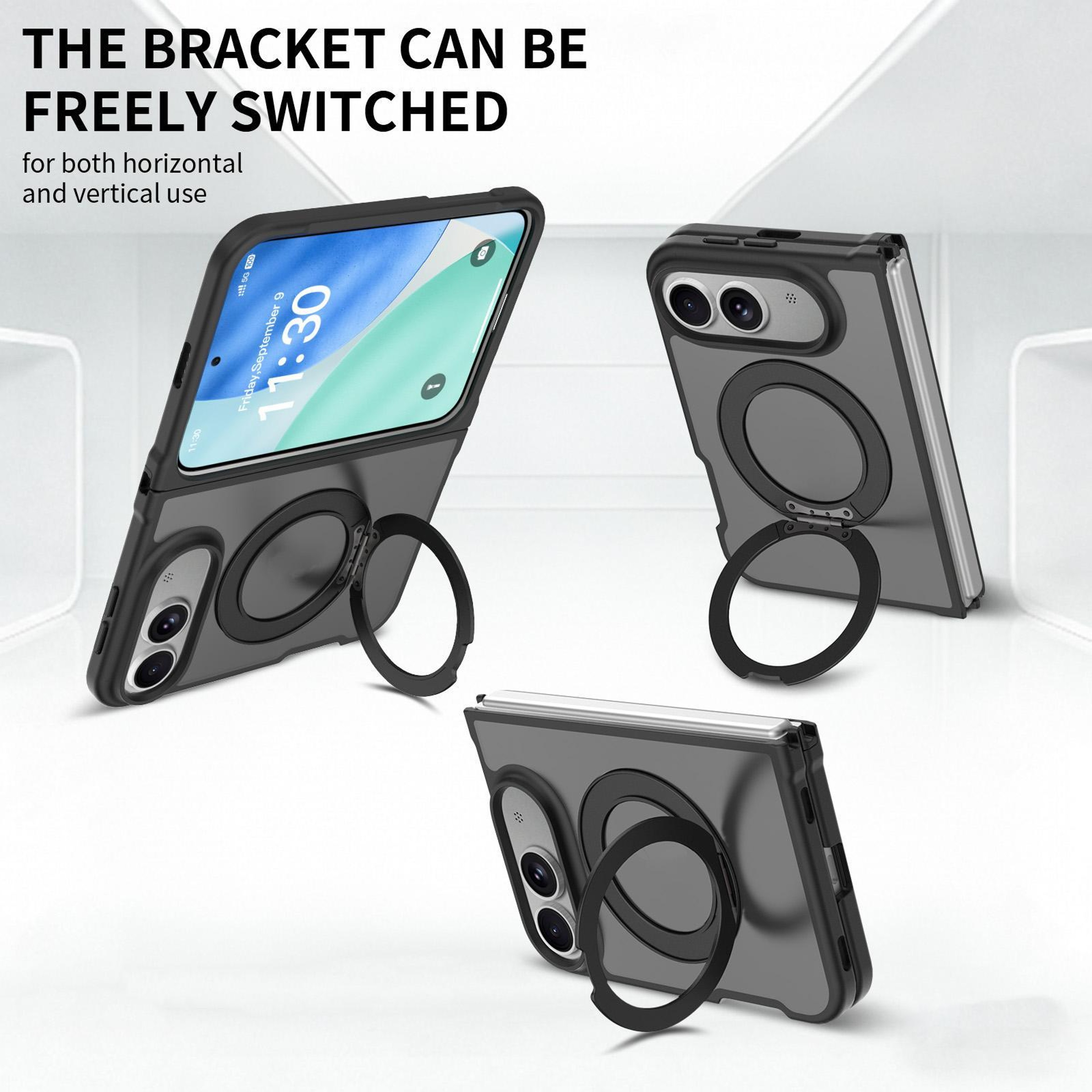 iPhone Fold Magnetic Case with 360 Rotating Stand and Matte Protective Finish – view 5