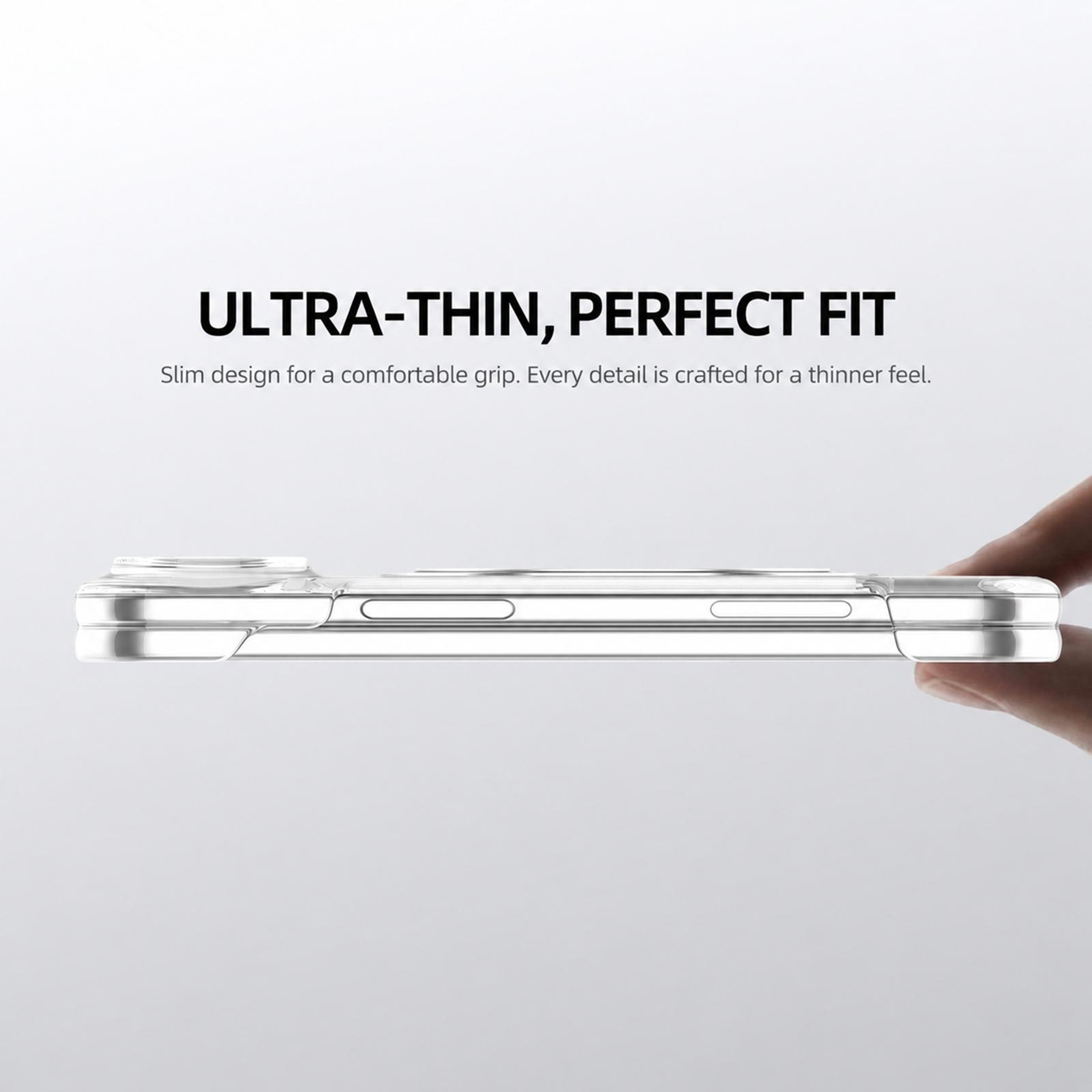 iPhone Fold Clear Magnetic Case with 360 Rotating Kickstand and Metal Holder – view 4