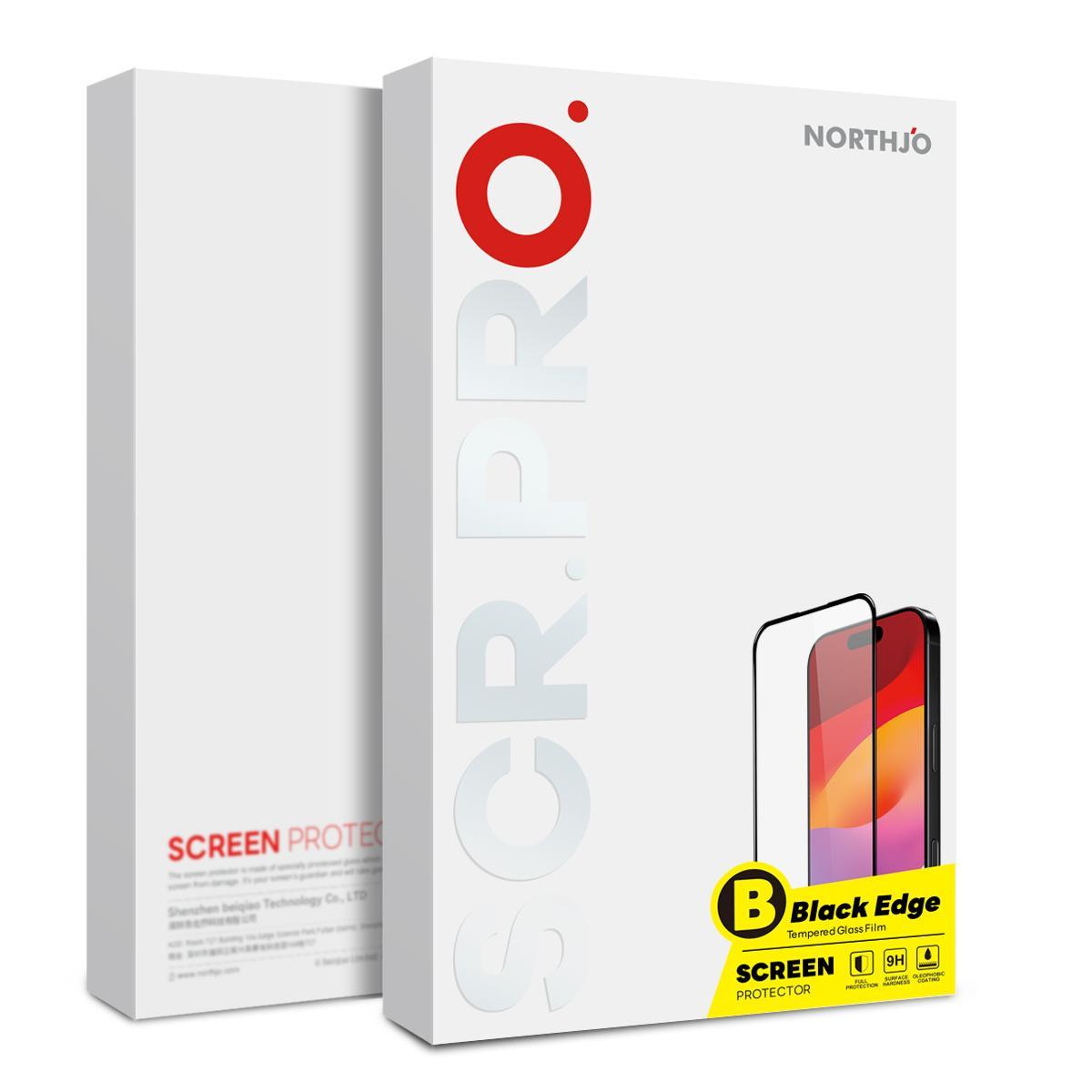NORTHJO A++ iPhone 18 Pro Tempered Glass Screen Protector with Full Glue Protection – view 4