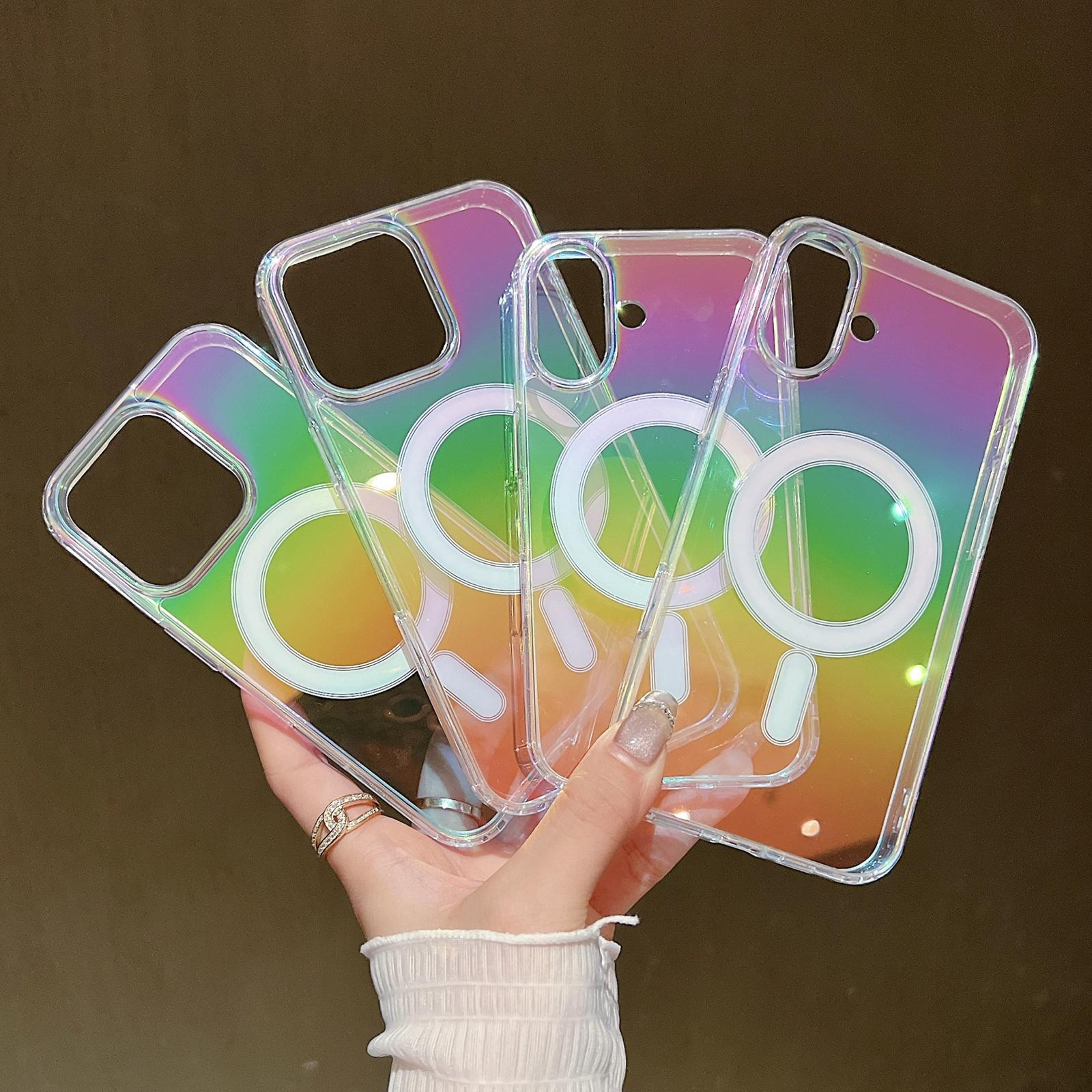 Rainbow iPhone 18 Pro Max MagSafe Airbag Shockproof Case – view 5