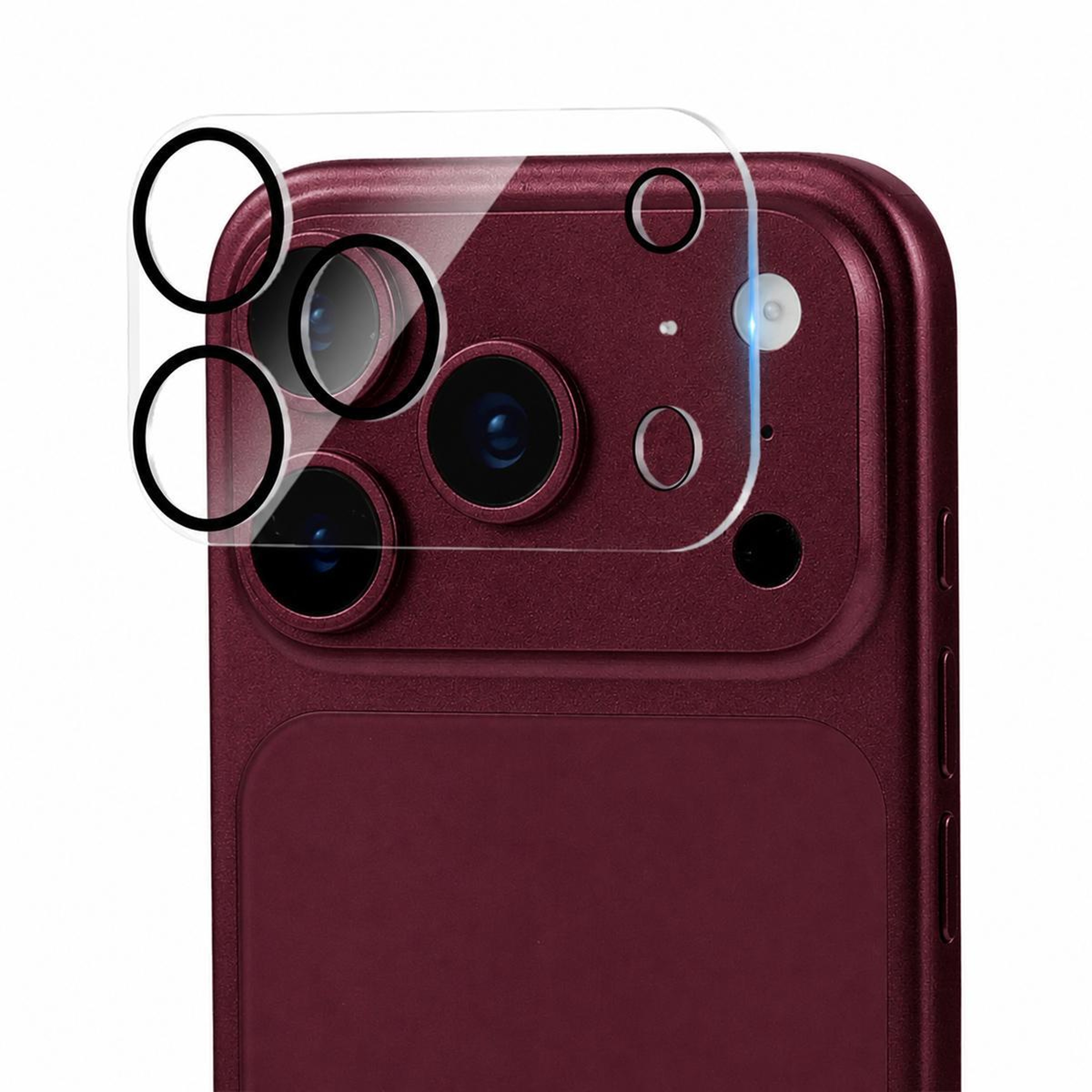 iPhone 18 Pro Max Integrated Camera Lens Protector with Tempered Glass – view 1