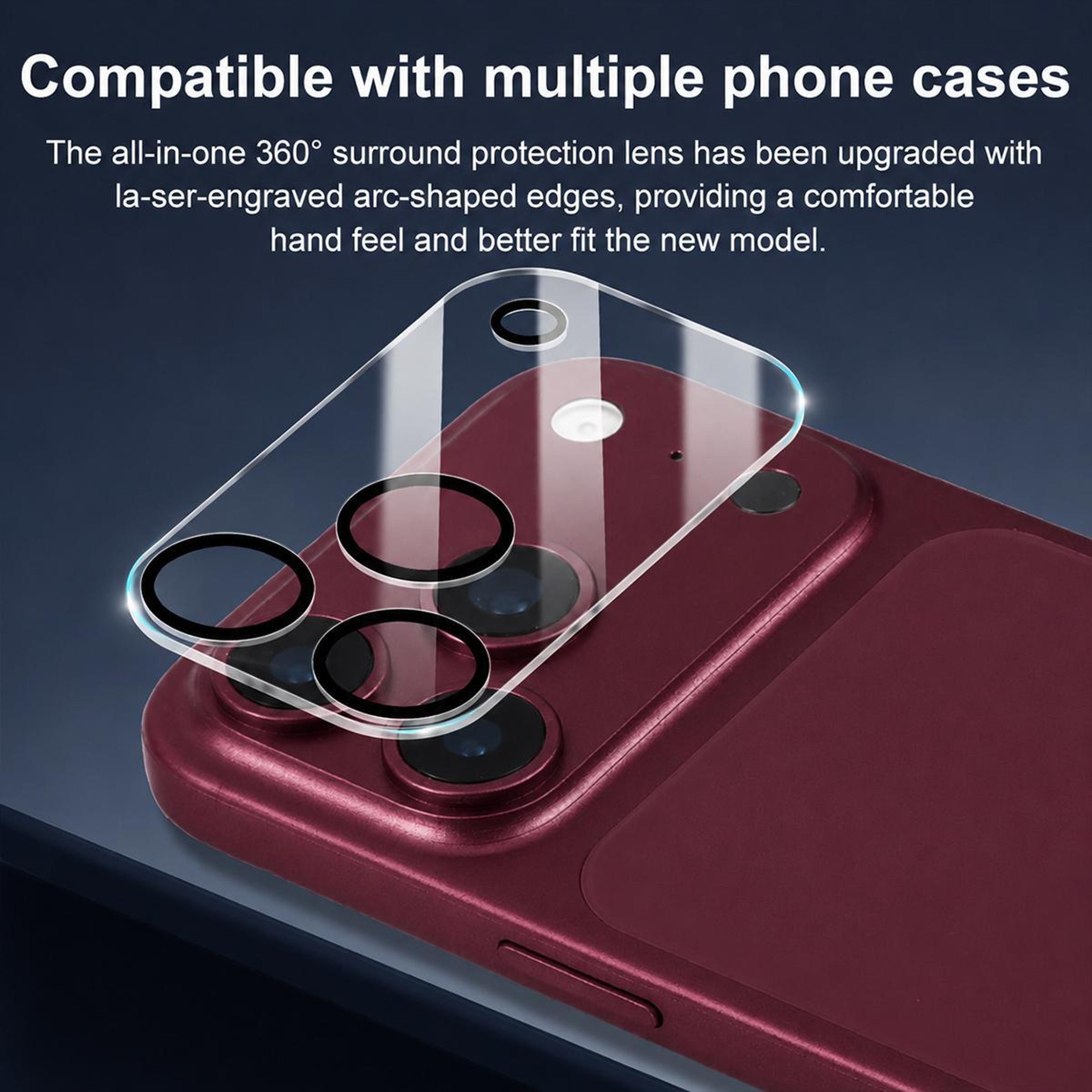 iPhone 18 Pro Max Integrated Camera Lens Protector with Tempered Glass – view 6