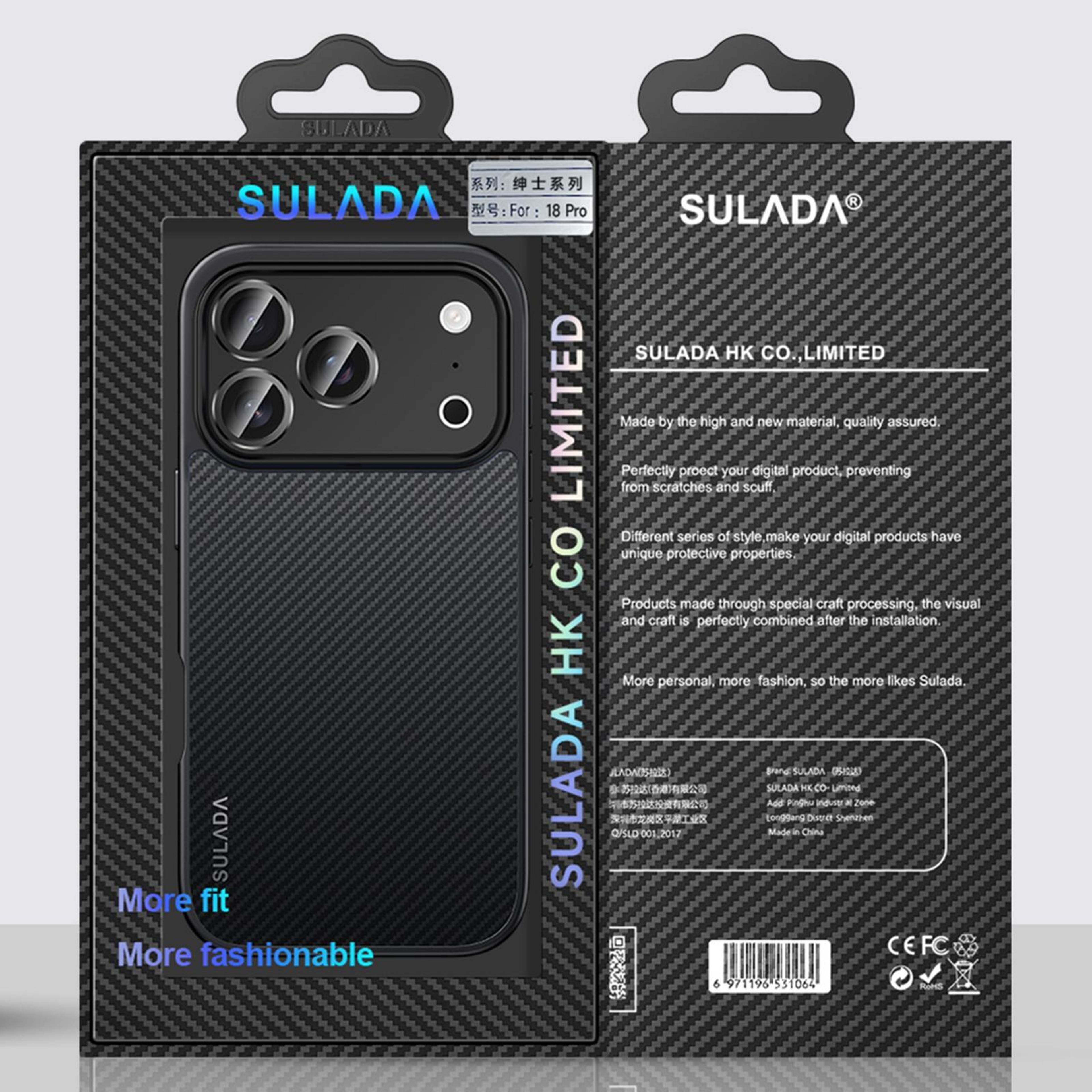 SULADA 600D Kevlar Texture IPhone 18 Pro Shockproof MagSafe Case 7