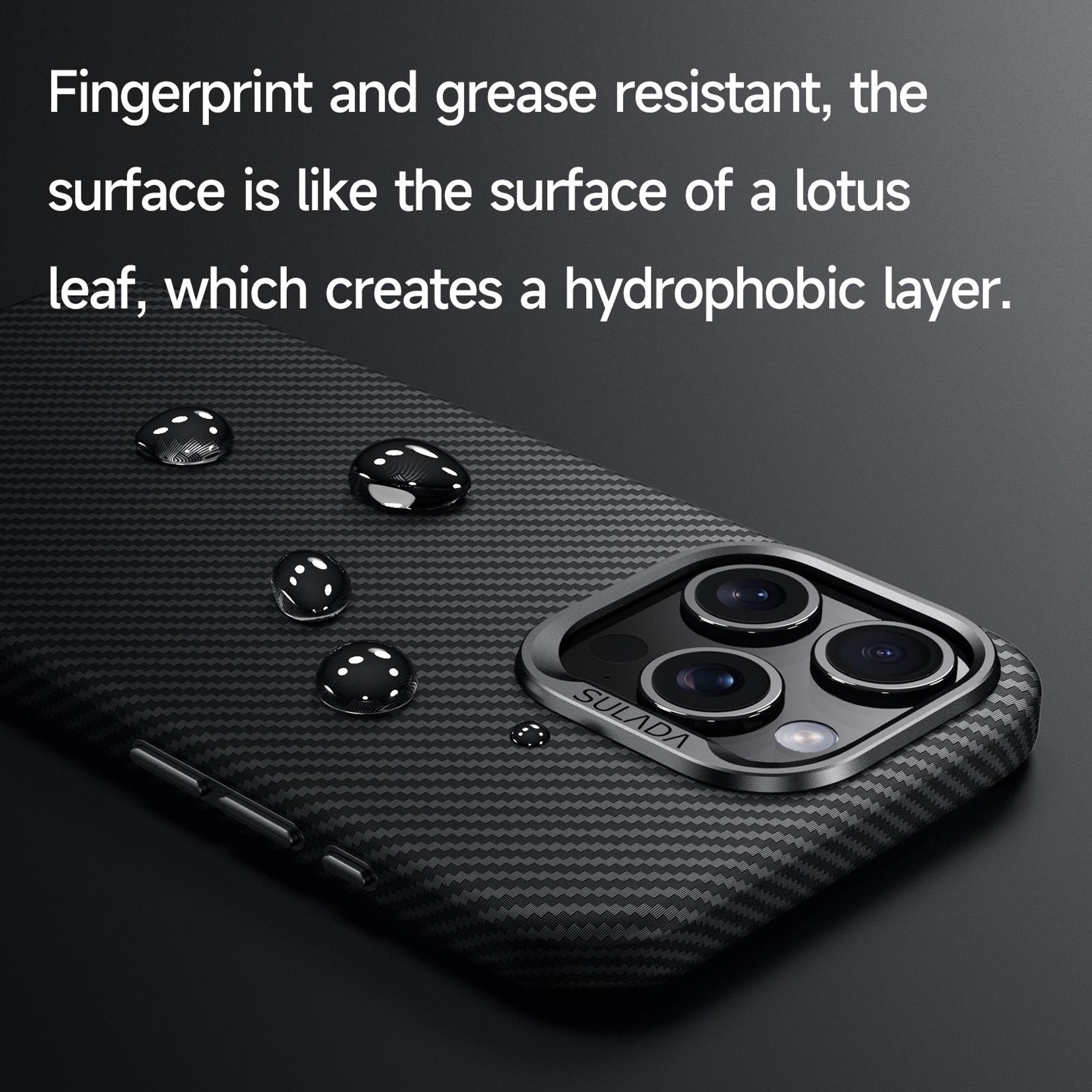 SULADA 600D Kevlar Texture IPhone 18 Pro Max Case With Magnetic Charging And Shockproof Protection 3