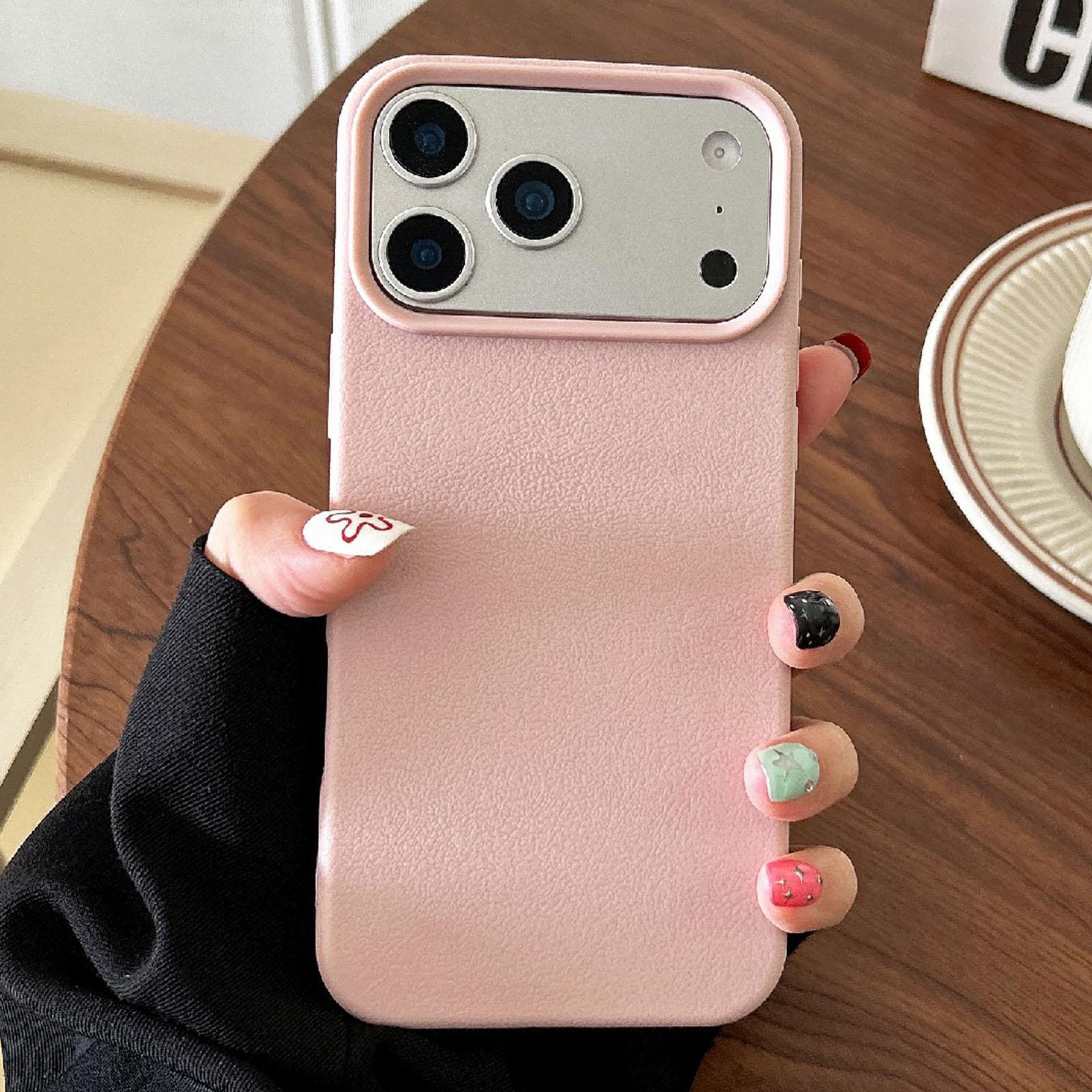 IPhone 18 Pro Leather Texture TPU Phone Case With Full Coverage Drop Protection 0