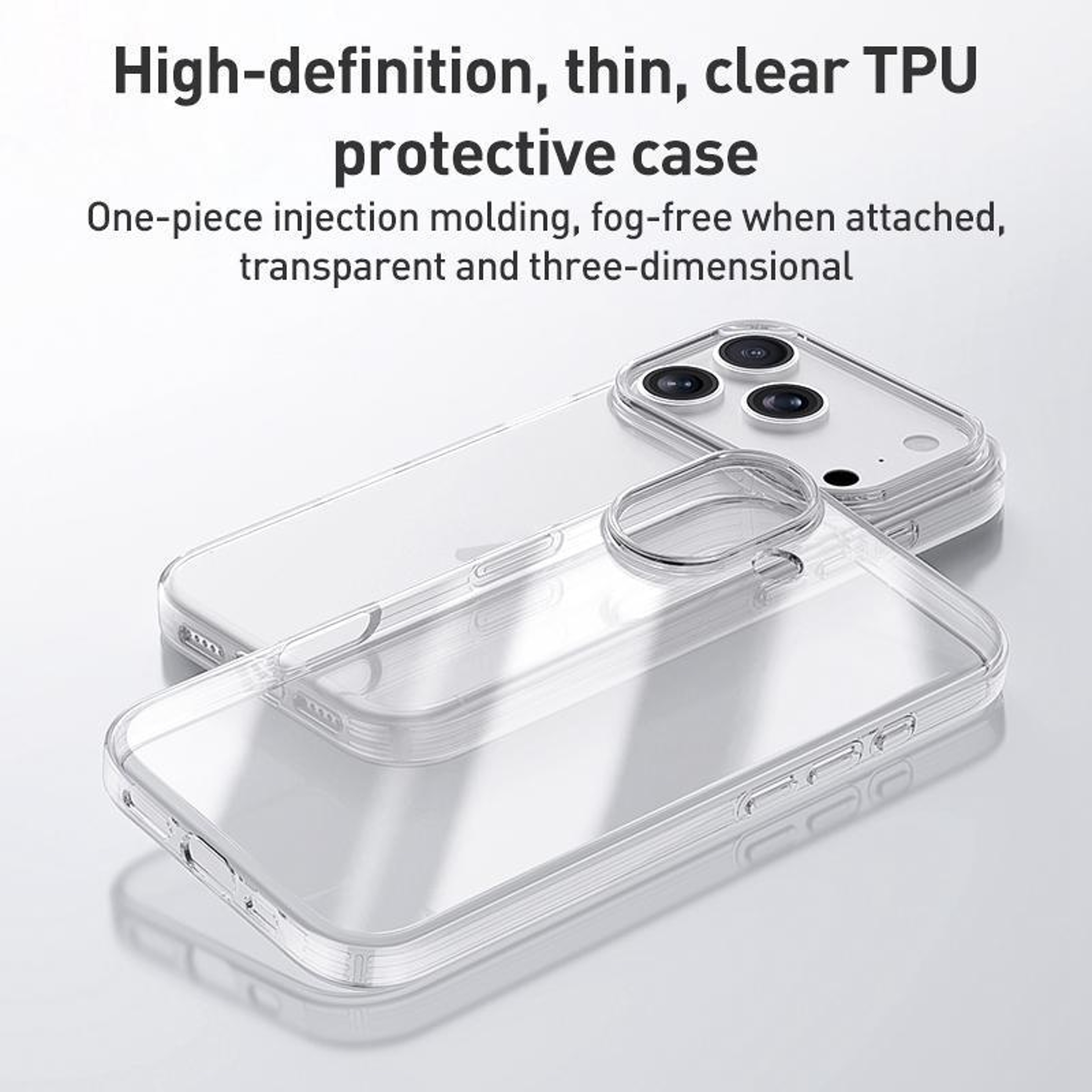 iPhone 18 Pro Max Clear Case – Slim TPU Shockproof Protective Cover – view 2