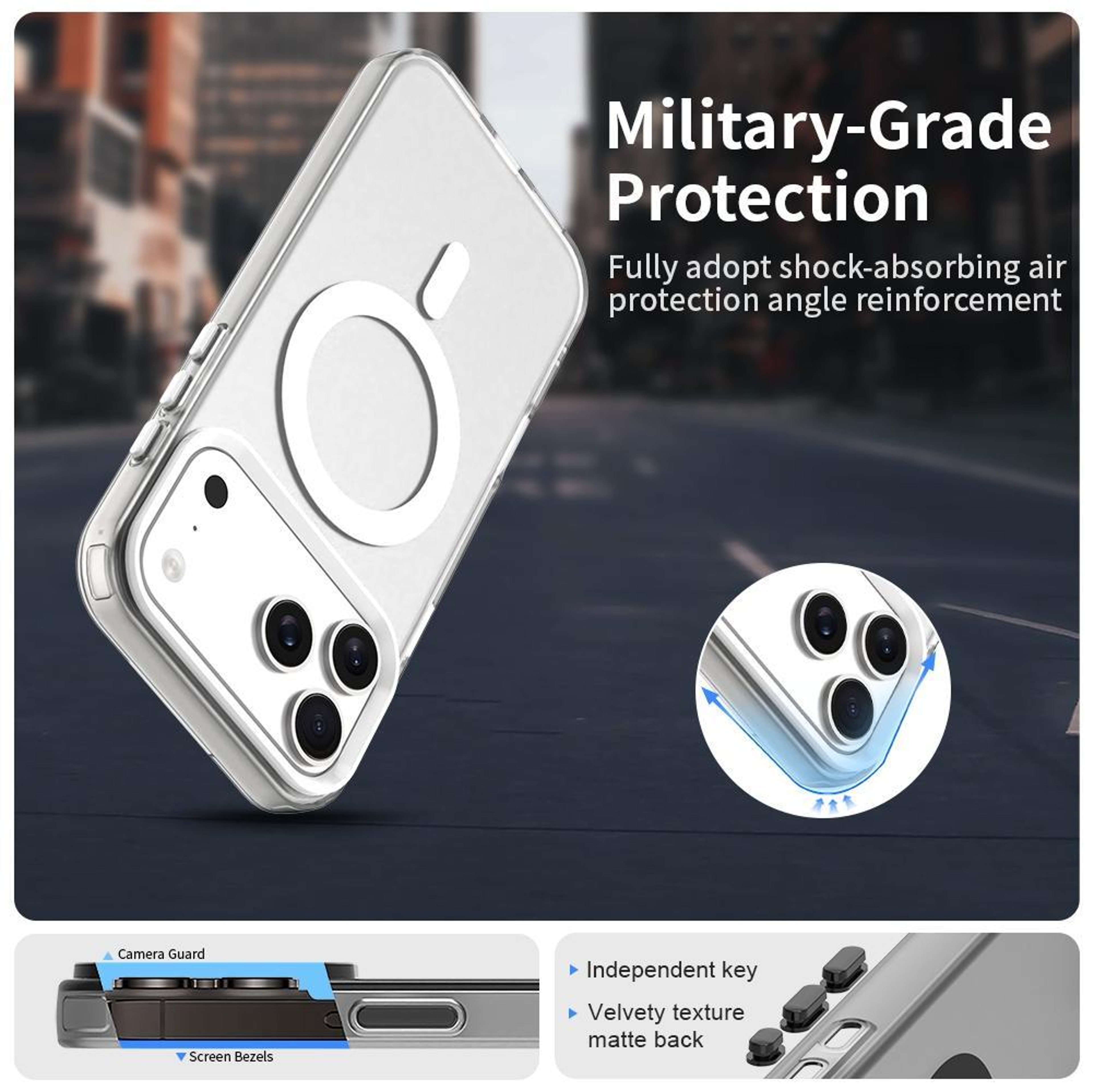 Candy MagSafe IPhone 18 Pro Hybrid PC TPU Protective Case 1