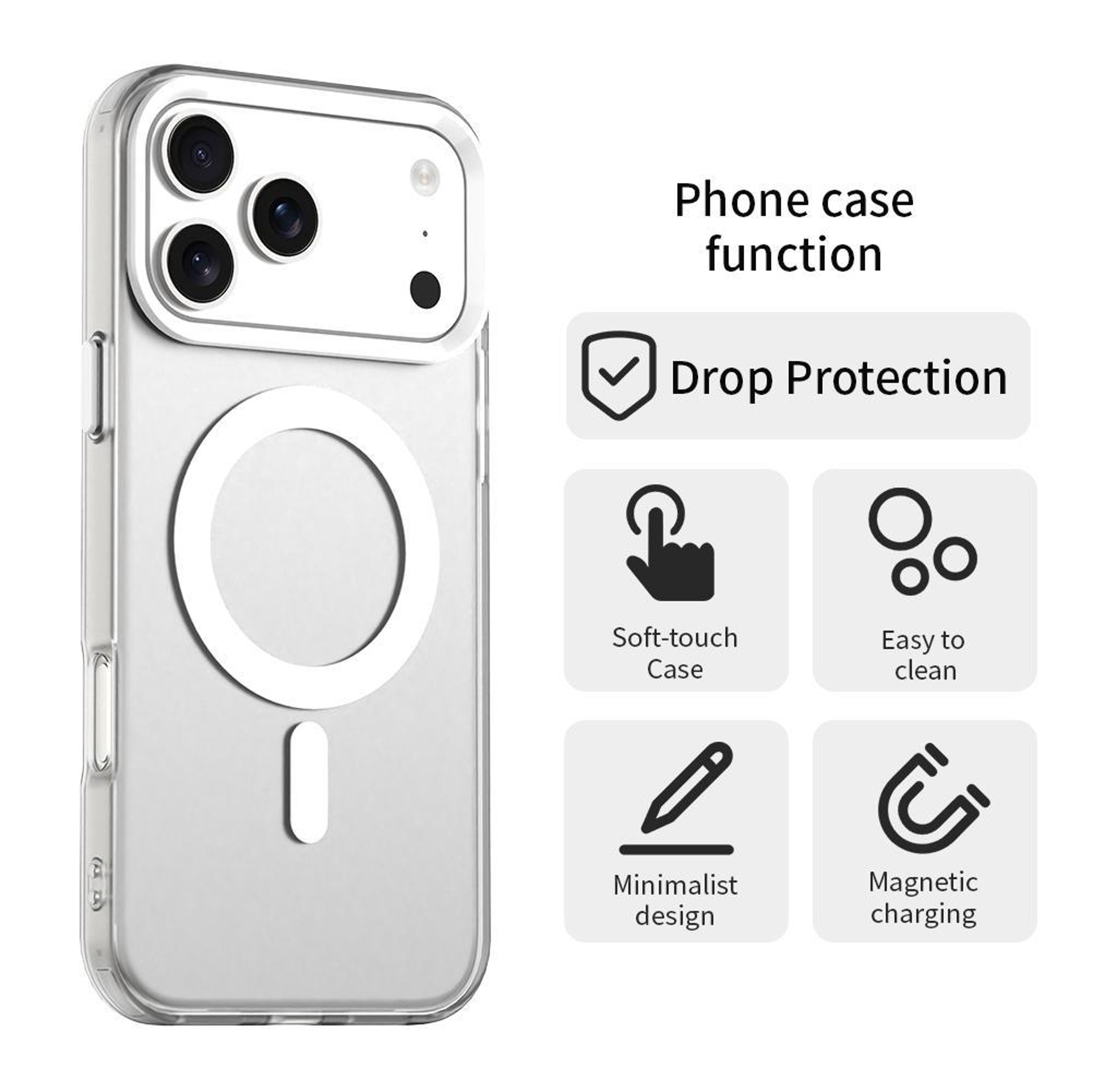 Candy MagSafe IPhone 18 Pro Hybrid PC TPU Protective Case 5