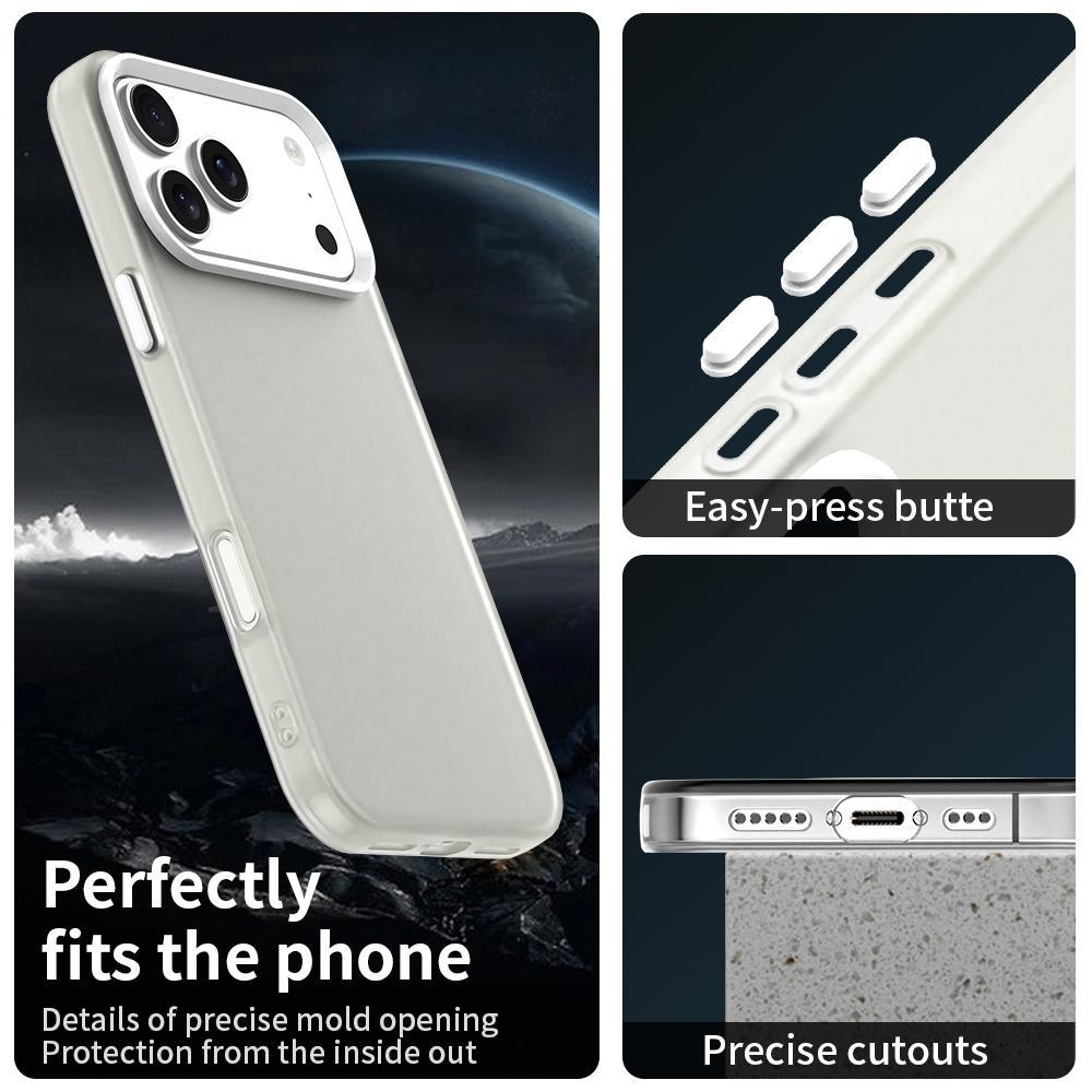 IPhone 18 Pro Case Candy Hybrid Shockproof Phone Case With PC  TPU Protection 2