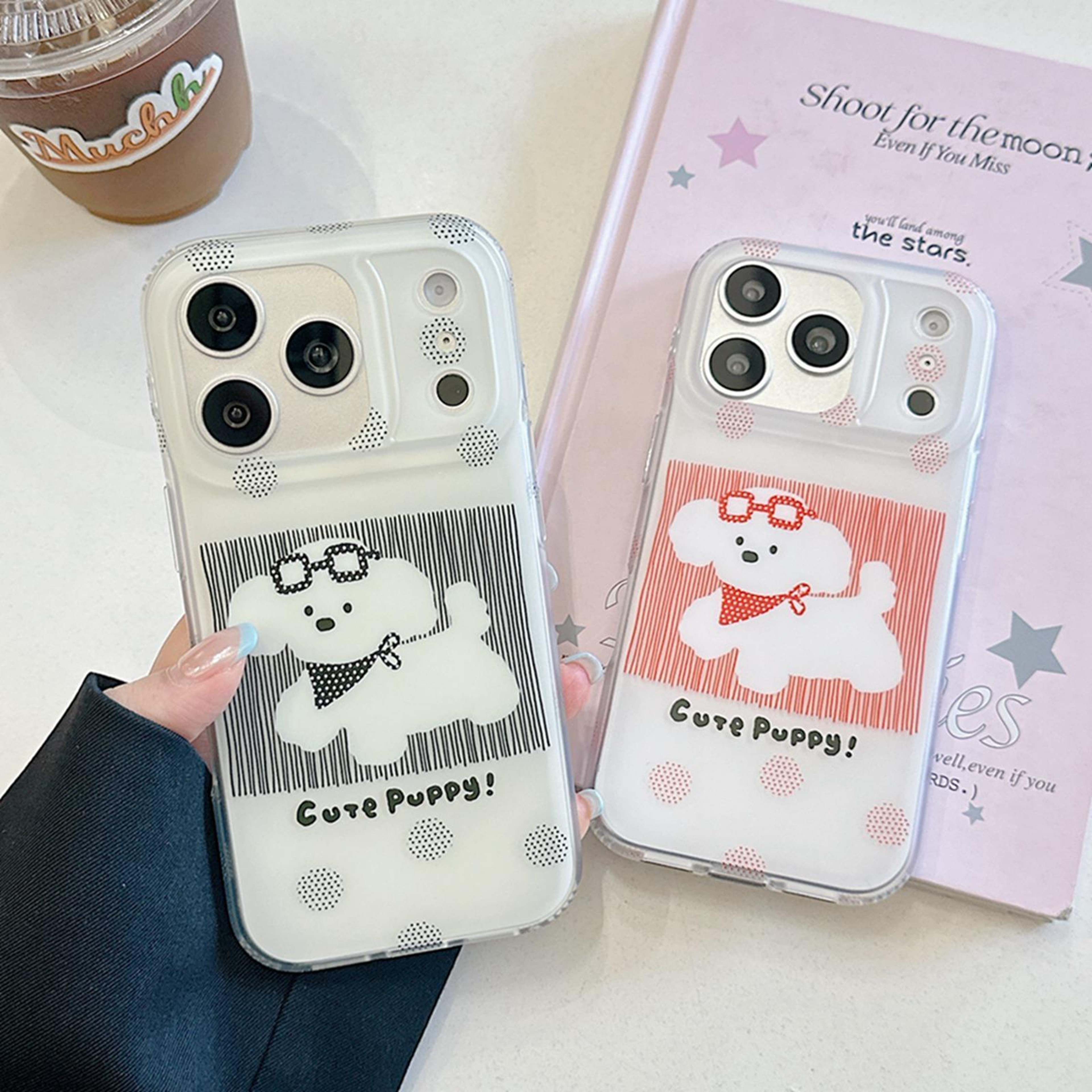 Glasses Dog IPhone 18 Pro Case  Slim Protective IMD Cover 4