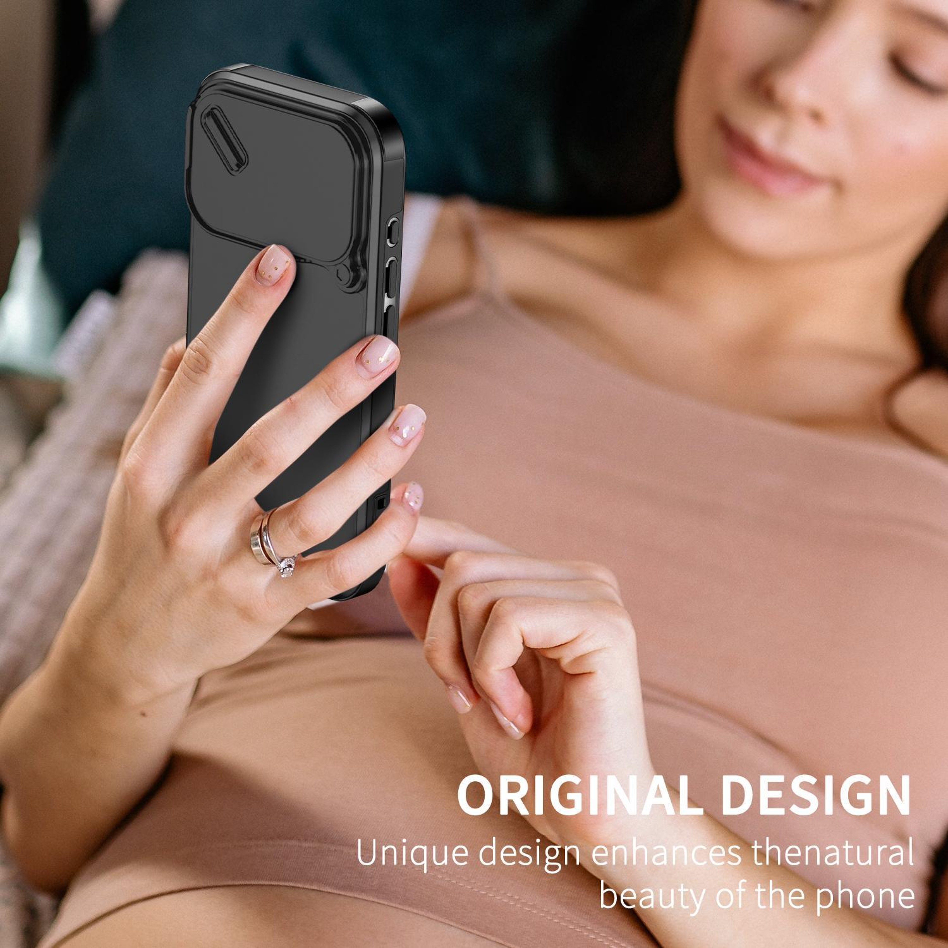 IPhone 18 Pro Case With Sliding Camera Cover TPU PC Protection 7