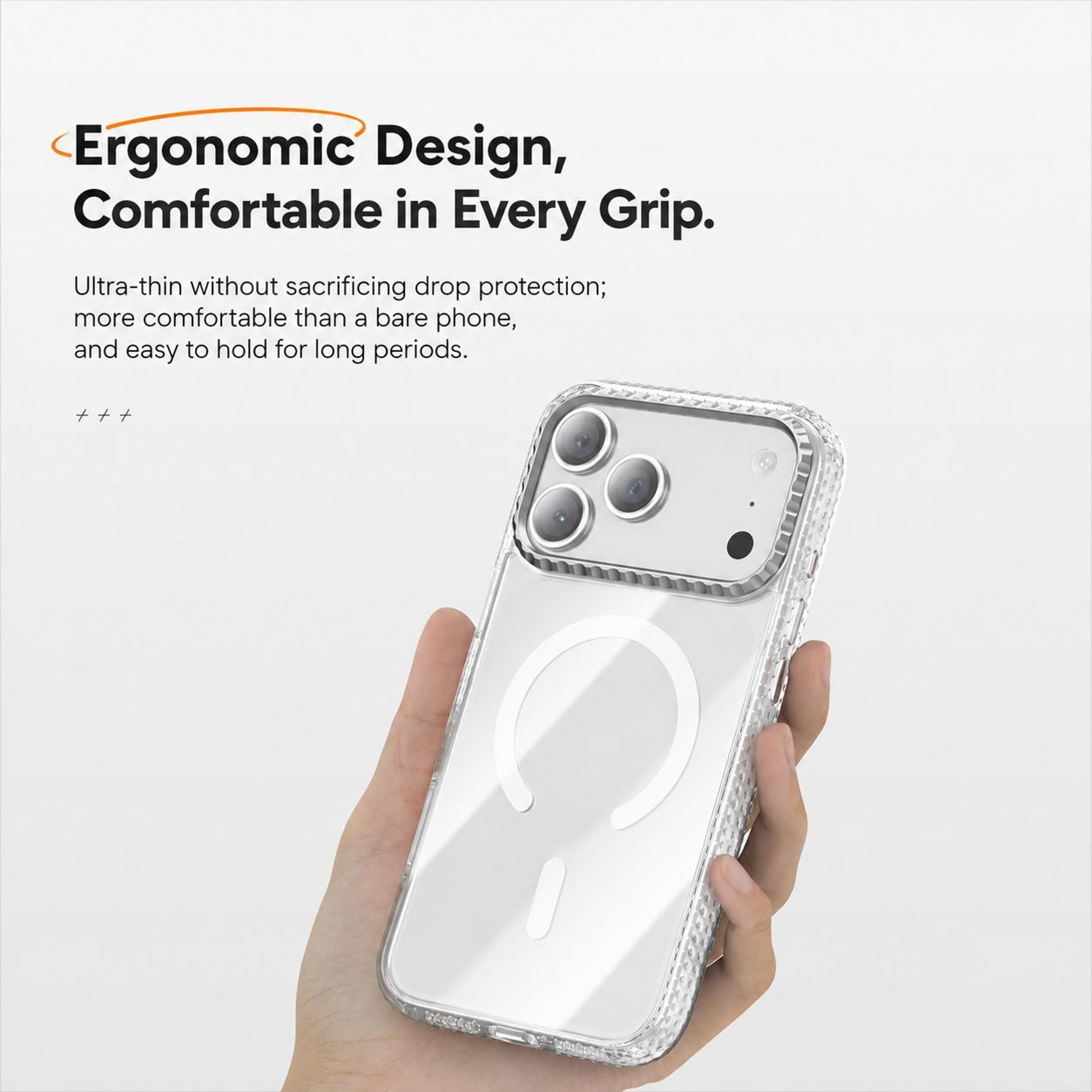 Kylin Transparent Magnetic IPhone 18 Pro Max Case With PC TPU Protection 3