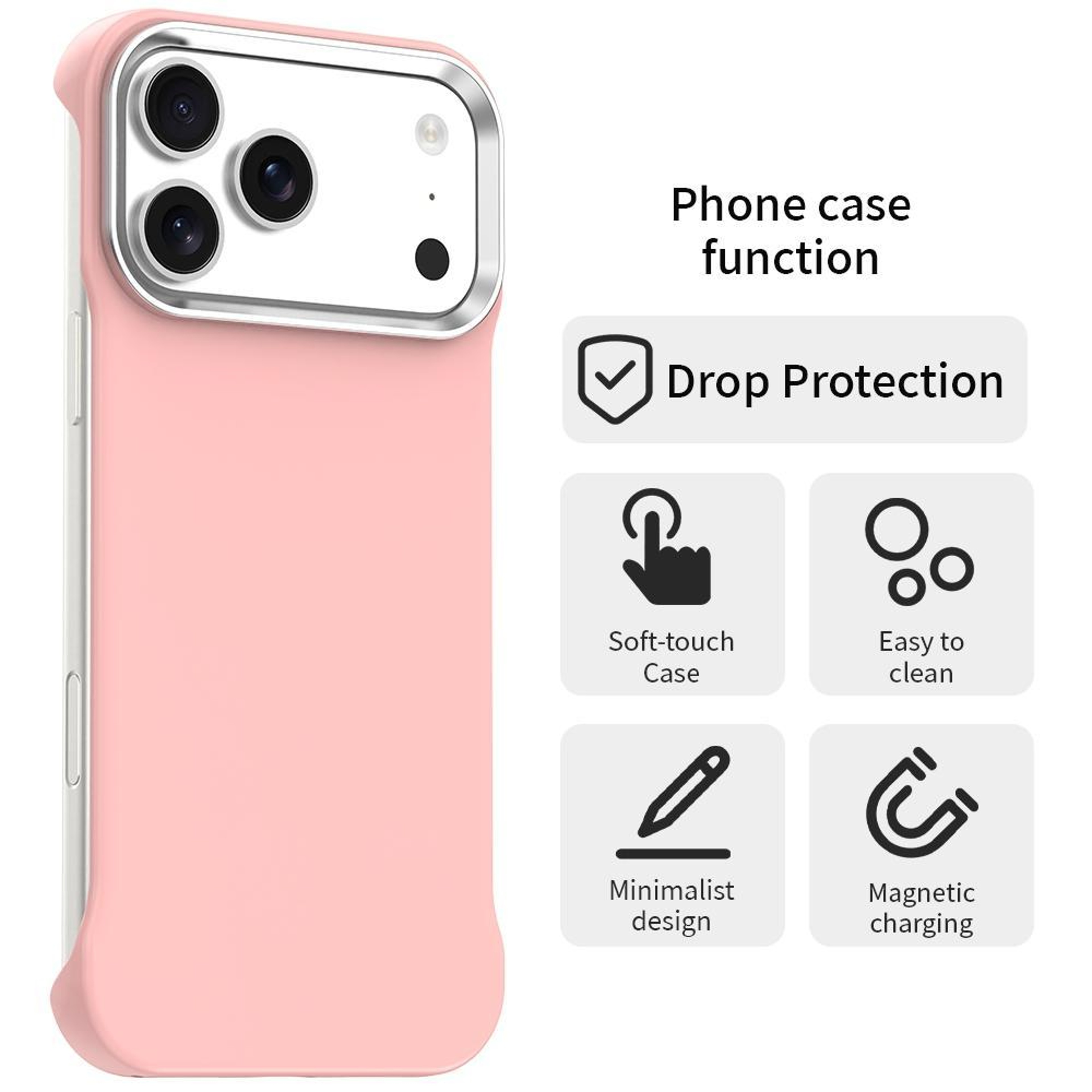 IPhone 18 Pro Ultra Slim Phone Case With Shockproof Corner Protection And Raised Camera Guard 1