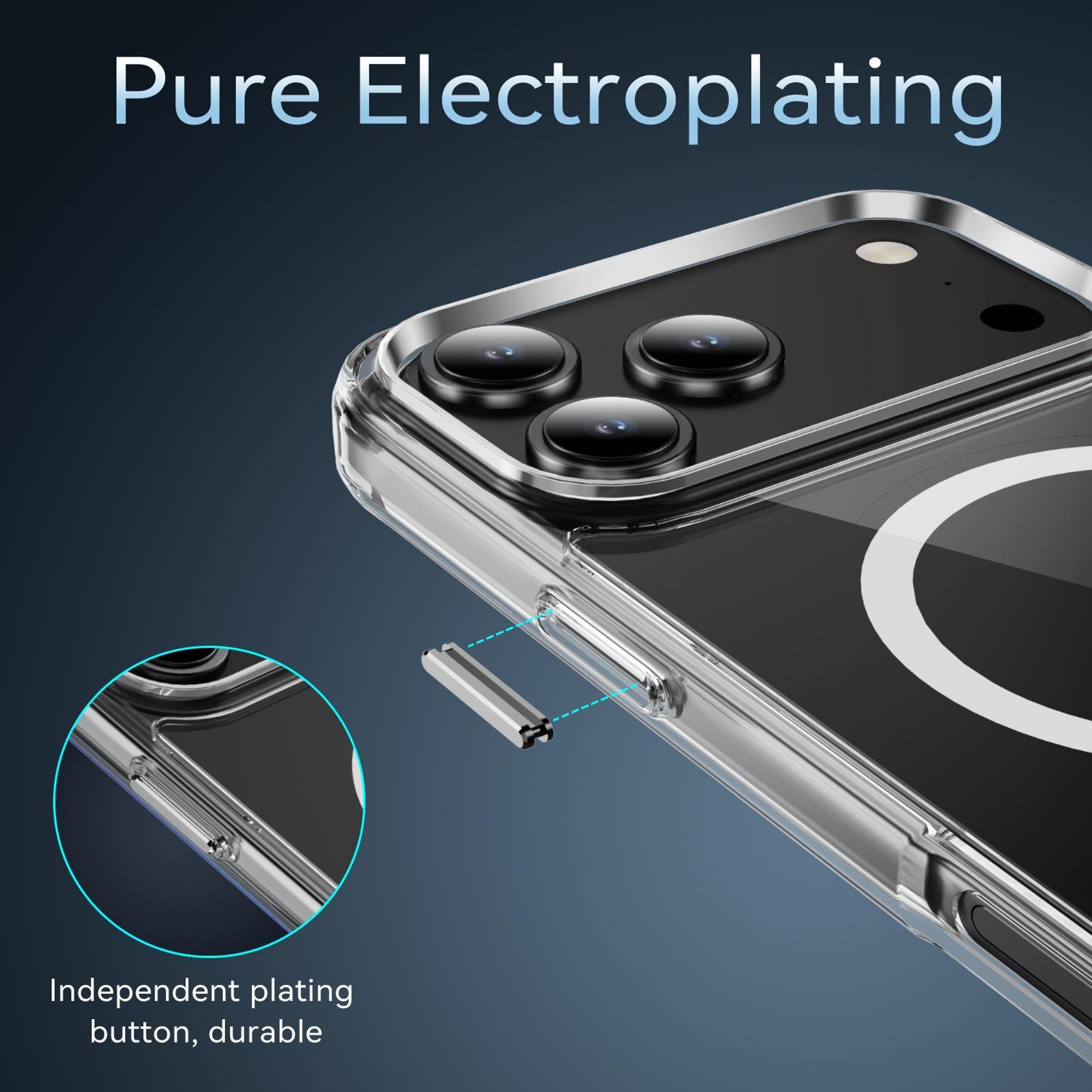 iPhone 18 Pro Clear MagSafe Case with PC + TPU Protective Design – view 6
