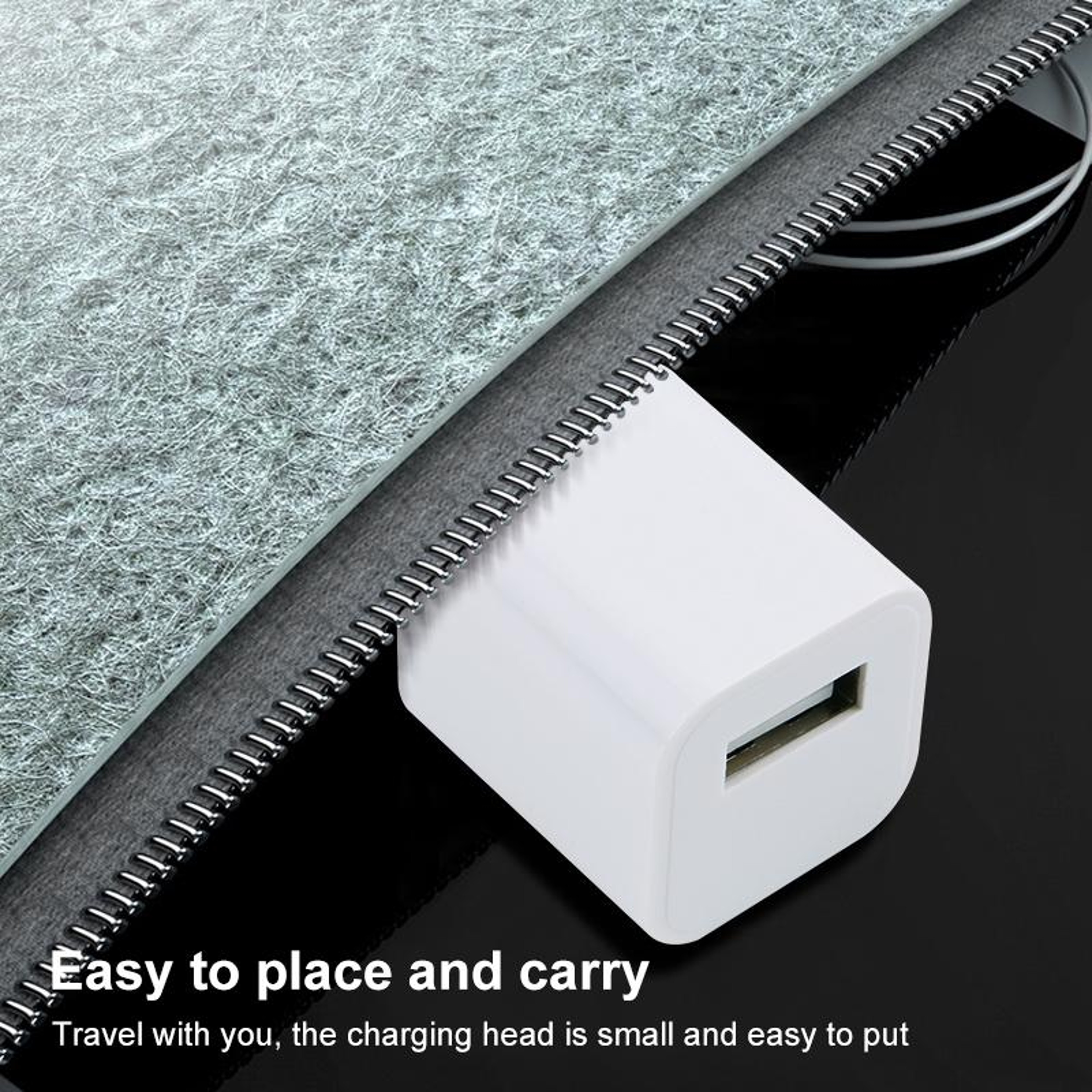 10W USB Wall Charger With Foldable US Plug Compact 21A Travel Power Adapter 4