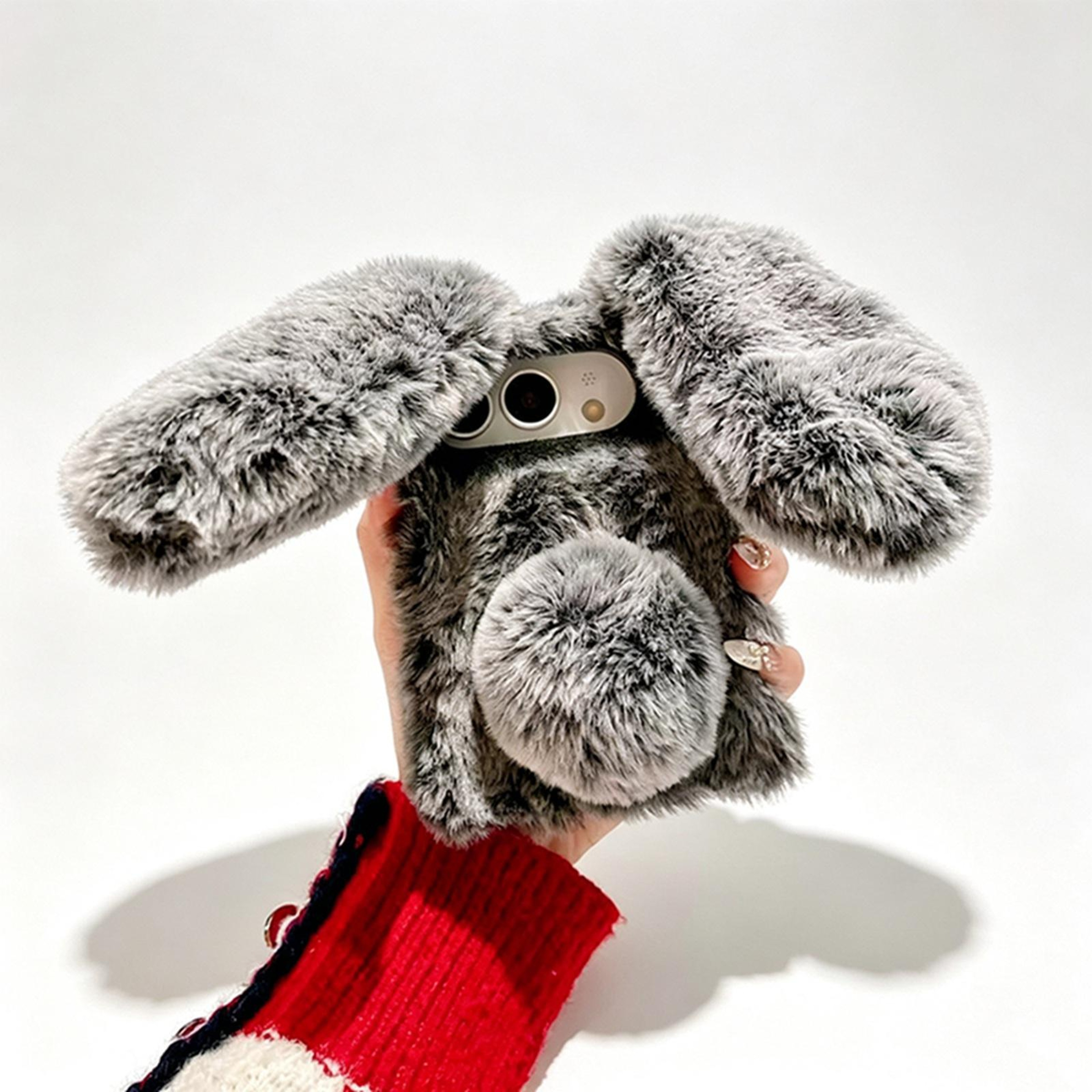 Plush Rabbit iPhone Fold Case with Soft TPU Protection and Foldable Design – view 10