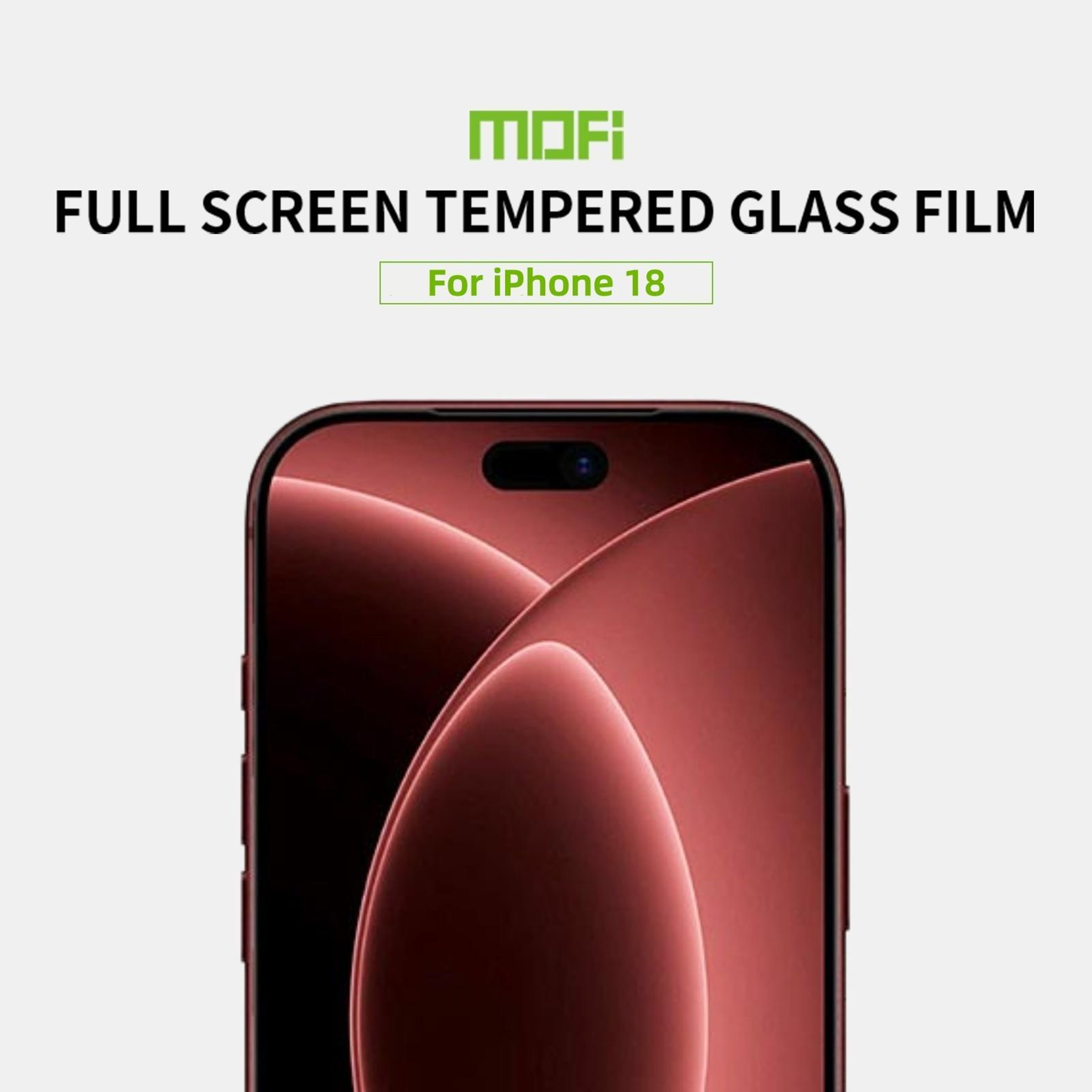 MOFI iPhone 18 Pro Max Screen Protector 9H Full Screen 2.5D Tempered Glass Black – view 4