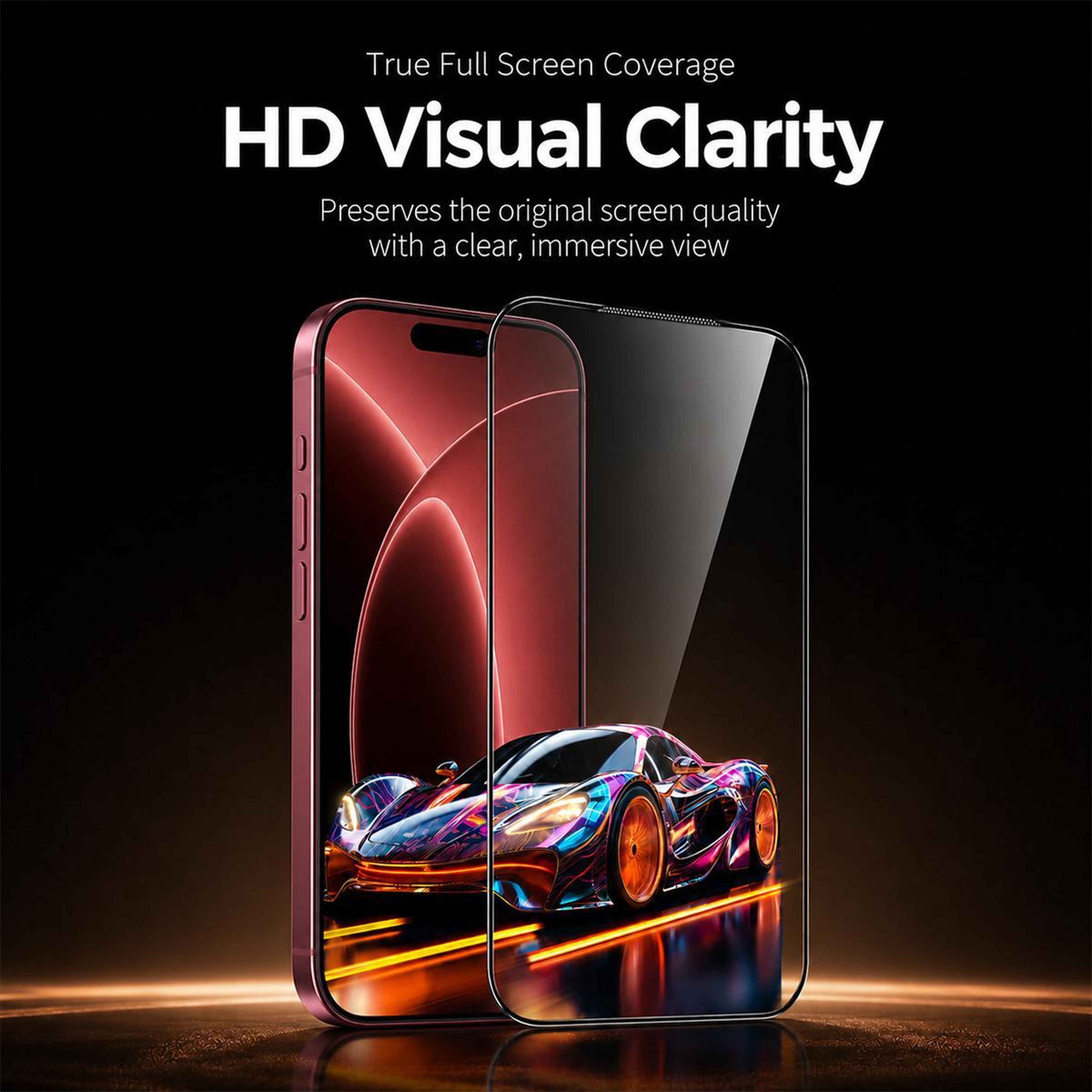 iPhone 18 Pro Max High-Aluminum Tempered Glass Screen Protector with 380 Glue – view 9