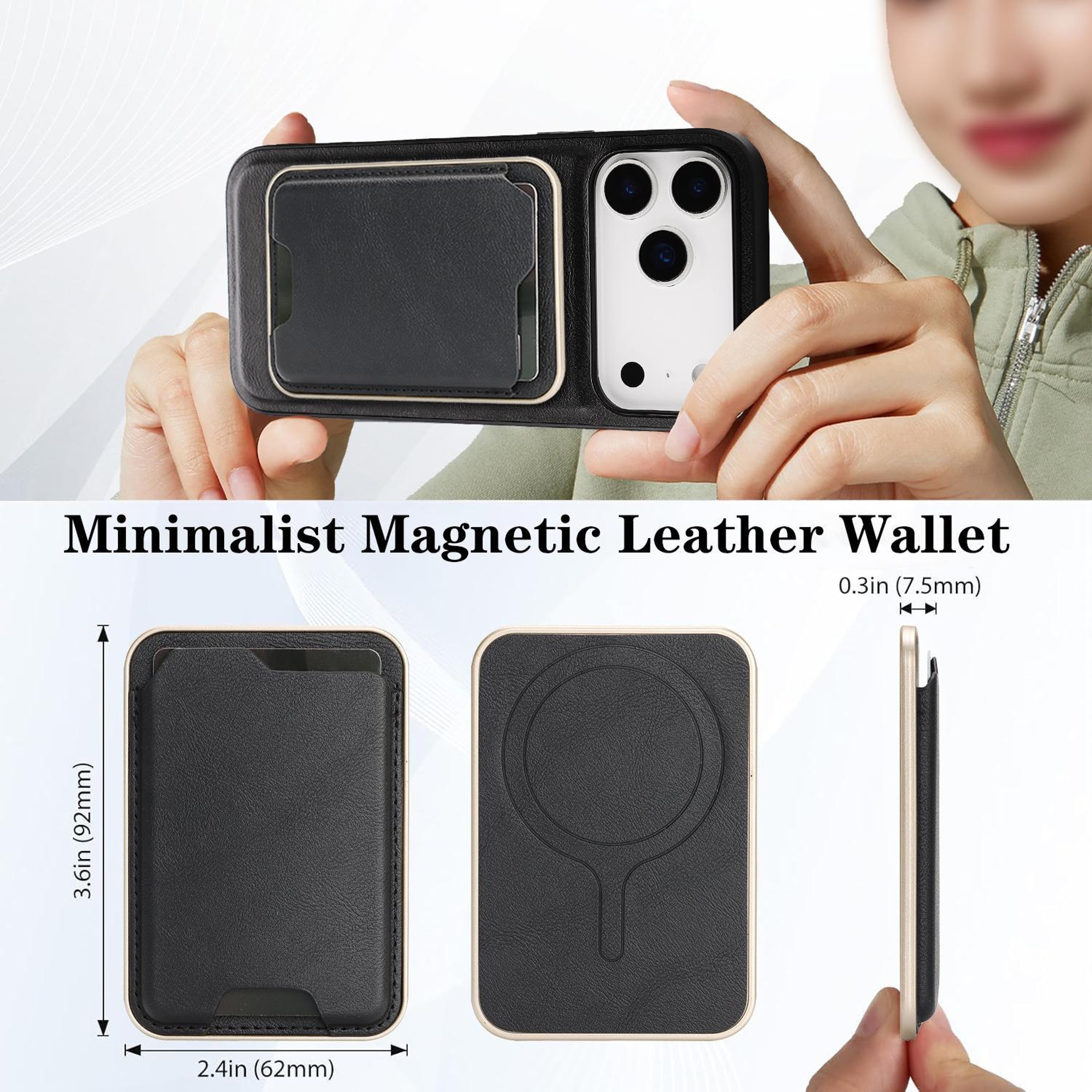 IPhone 18 Pro MagSafe Case With Slim Magnetic Card Wallet 2