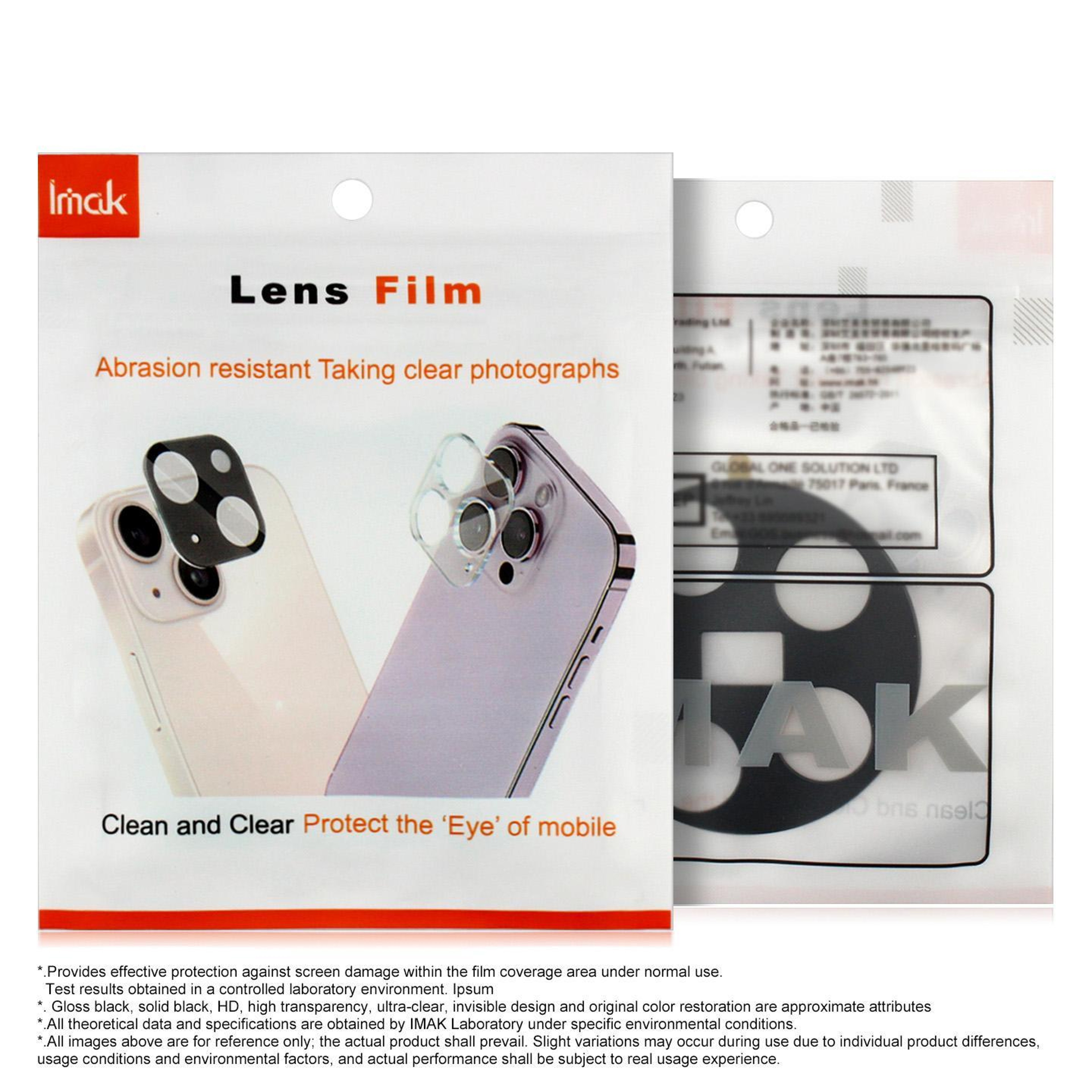 iPhone 18 Pro Max Camera Lens Protector High Transparency Acrylic Glass Black – view 7