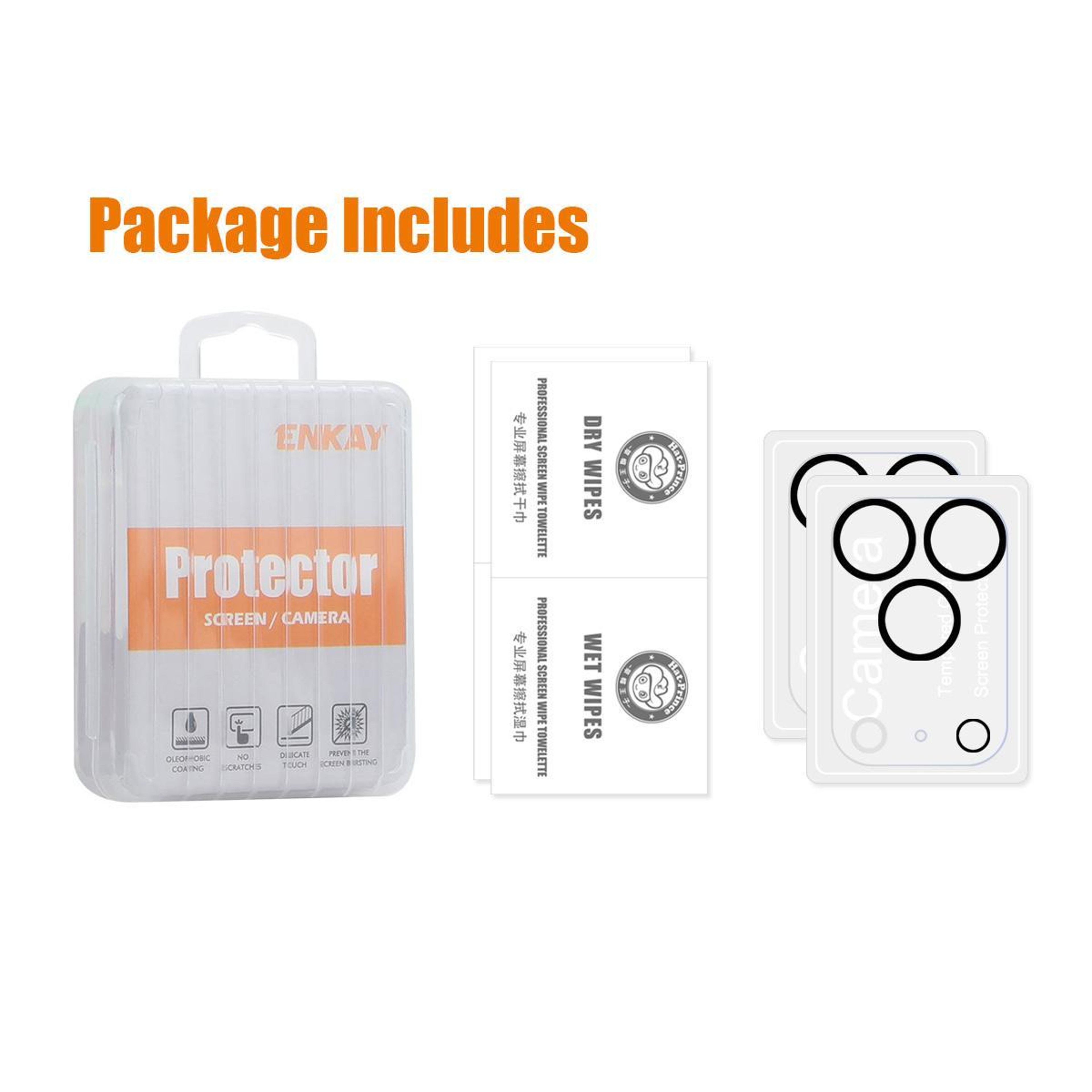 iPhone 18 Pro Max 9H Tempered Glass Camera Lens Protectors – view 5