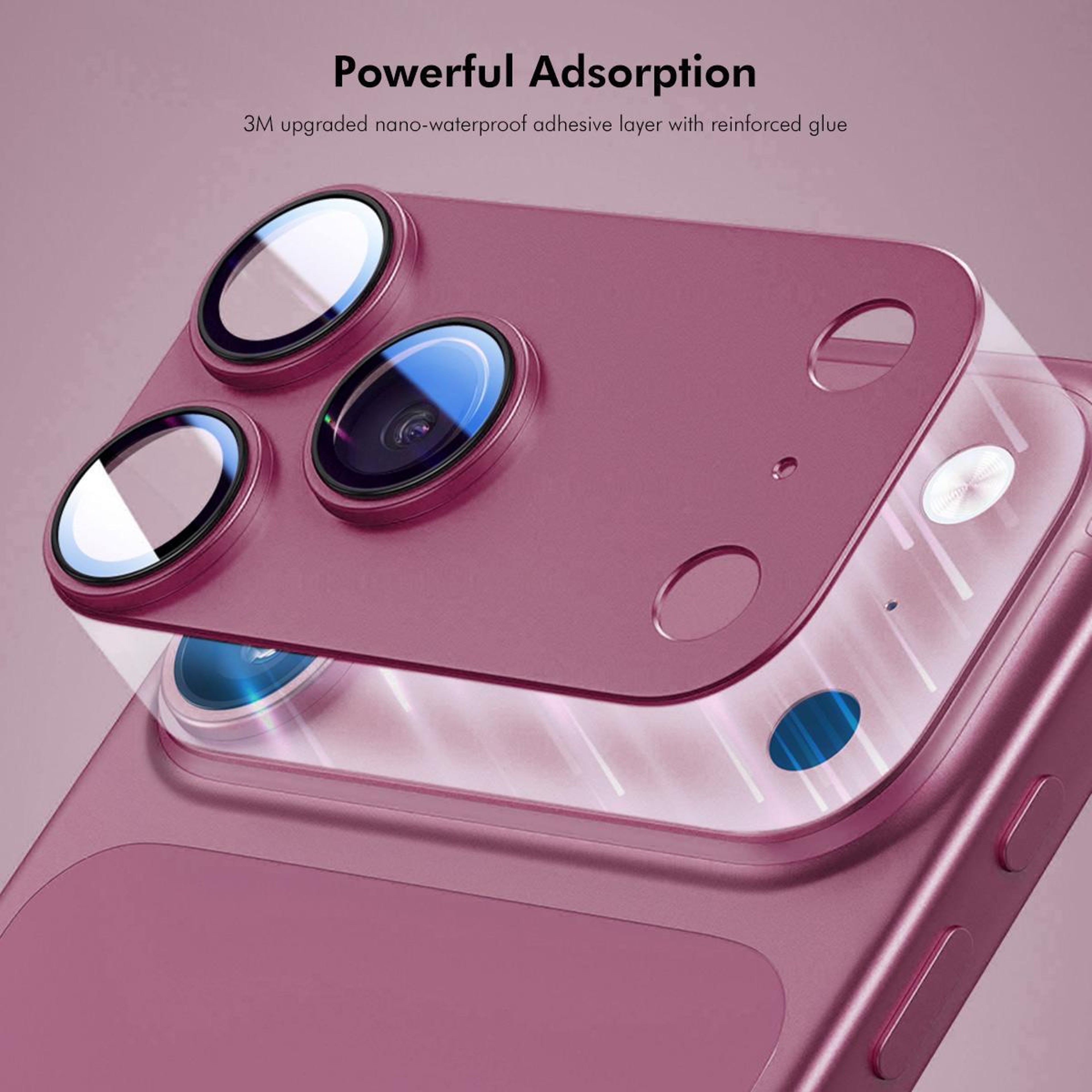 IPhone 18 Pro Max Camera Lens Protector Aluminum Alloy Tempered Glass AntiReflection 3