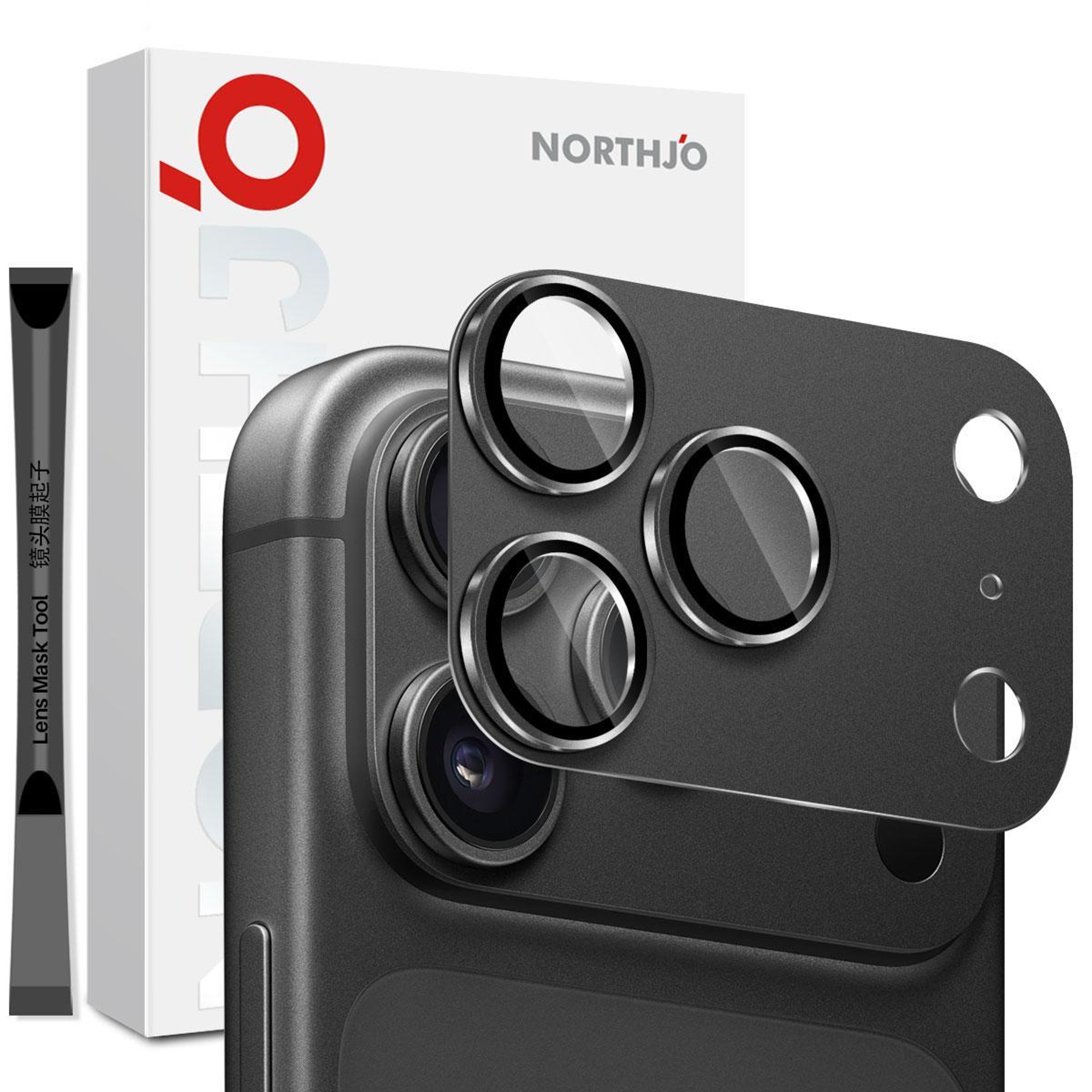 IPhone 18 Pro Max Camera Lens Protector With Matte Metal Frame And 9H Tempered Glass 0