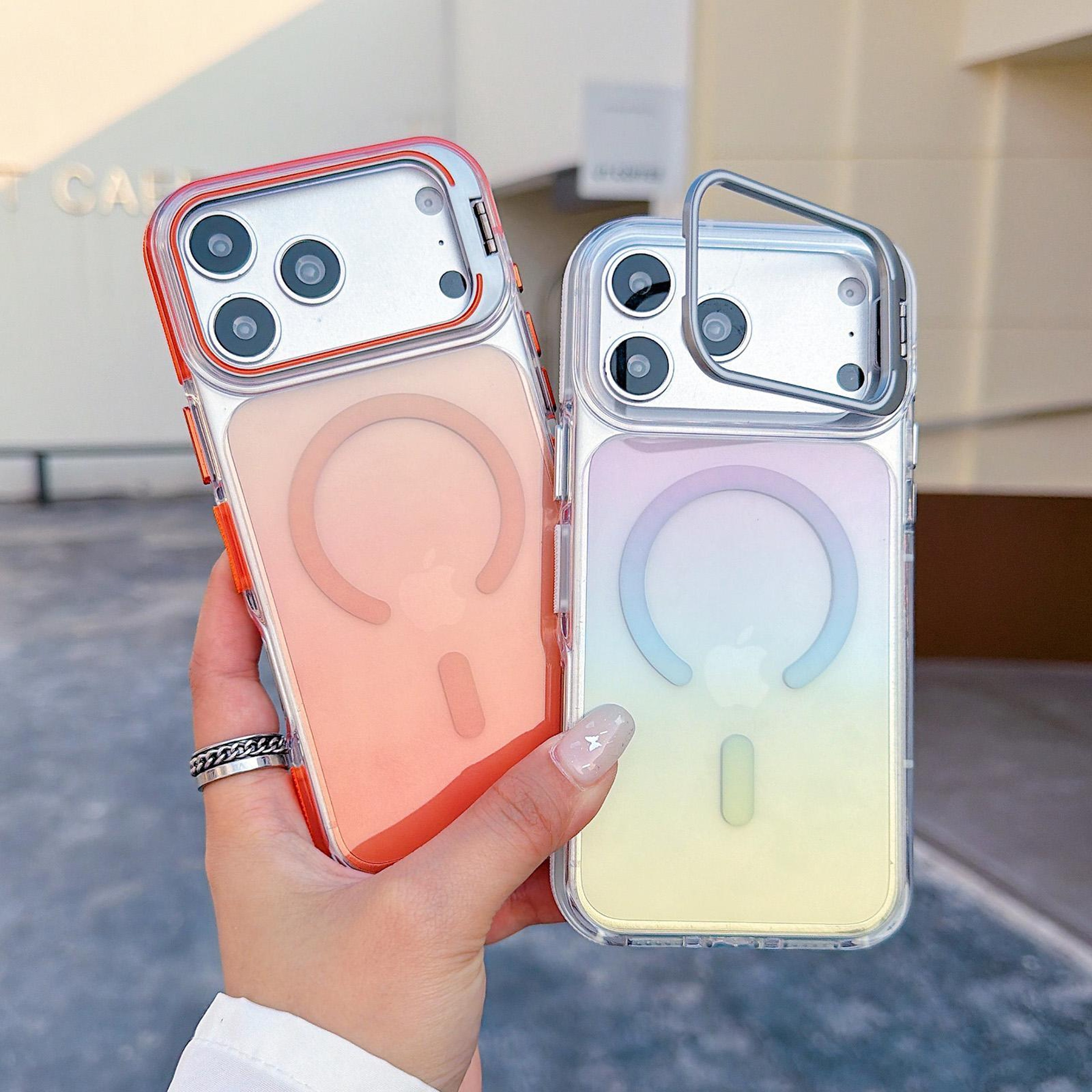 IPhone 18 Pro Max  Gradient Magnetic Kickstand Phone Case 2
