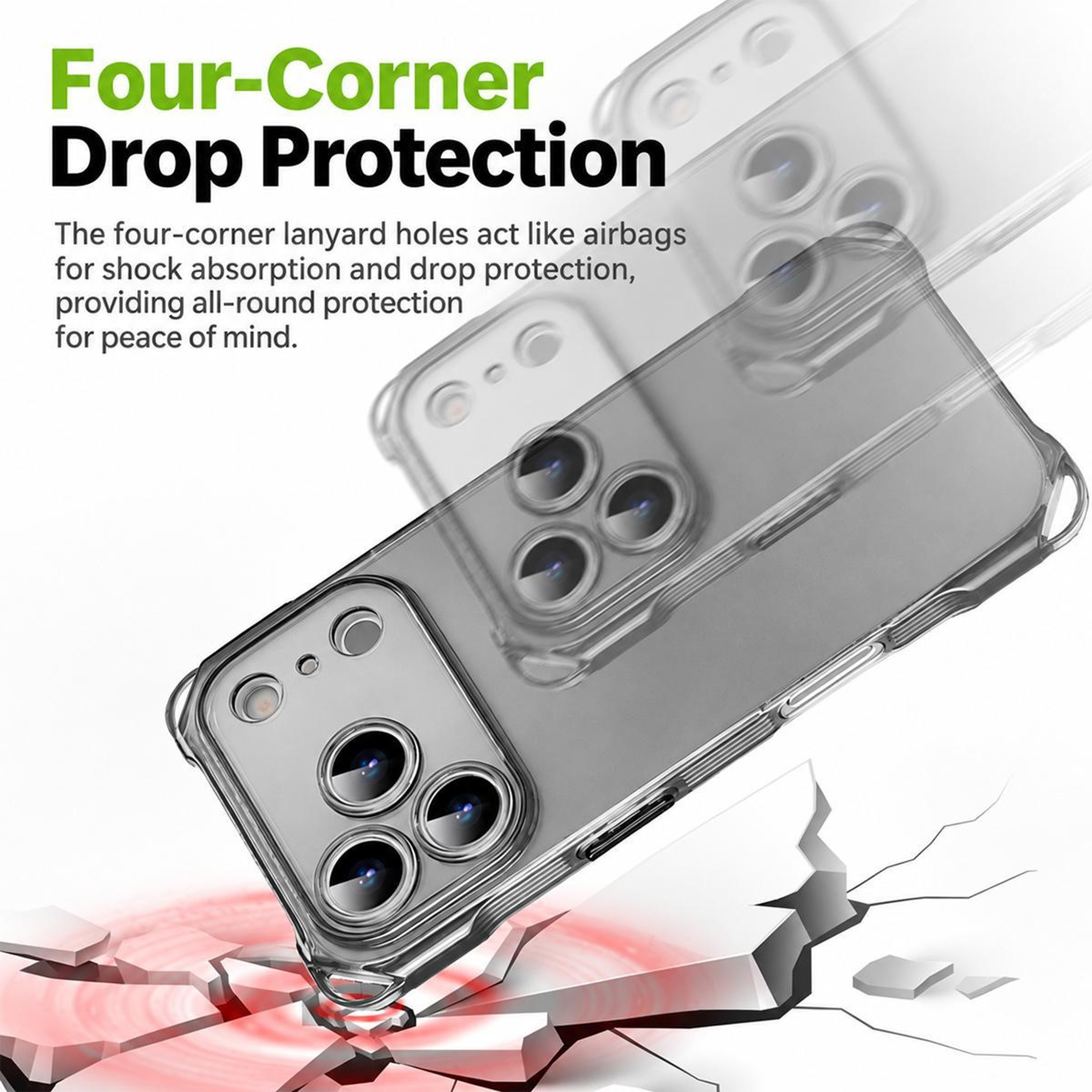Shockproof TPU Phone Case For IPhone 18 Pro With FourCorner Protection 4